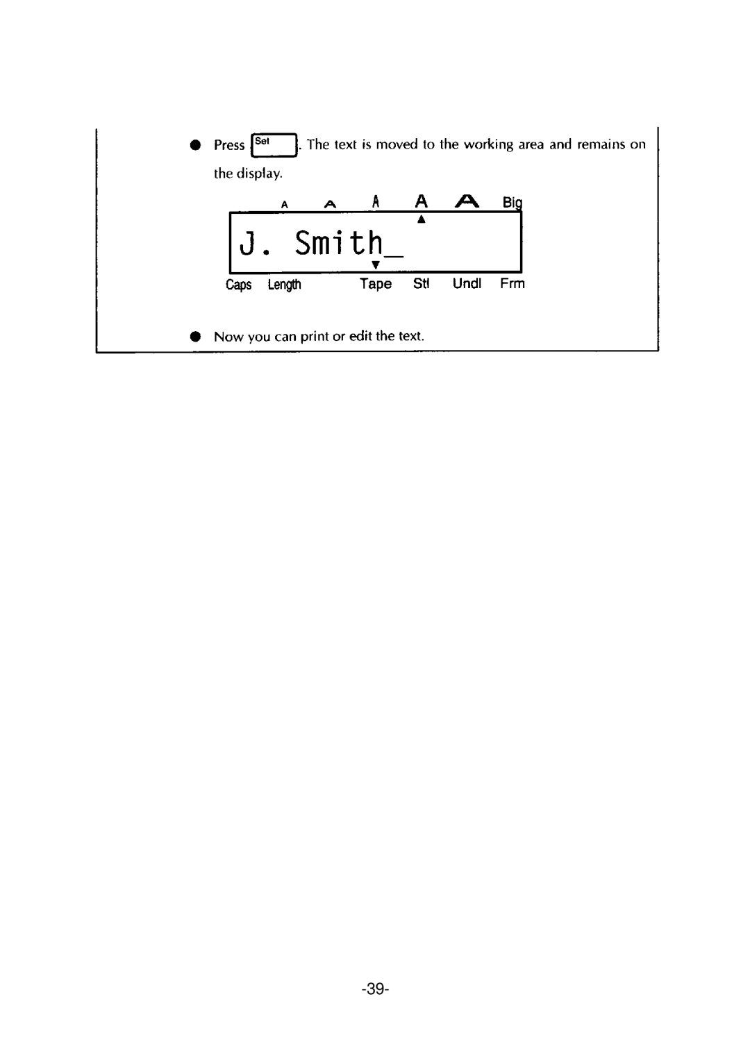 Brother PT-310 manual 
