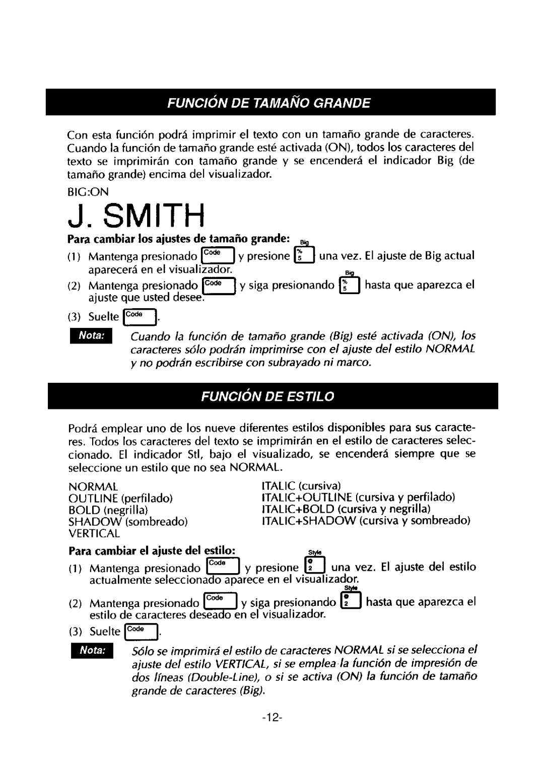Brother PT-310 manual 