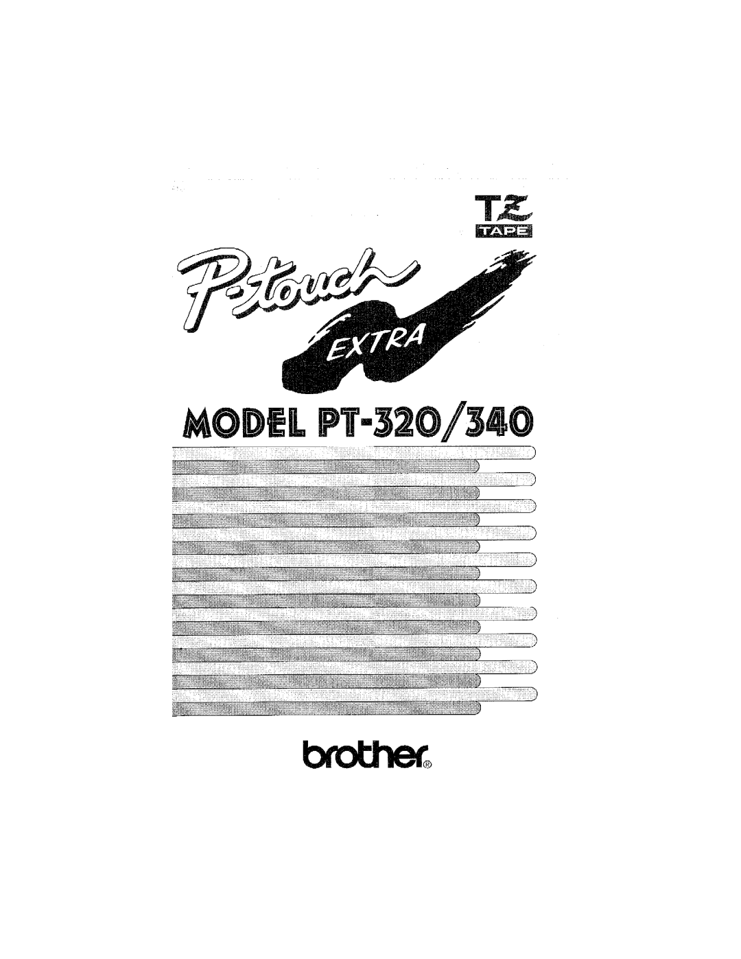 Brother 340, PT-320 manual 