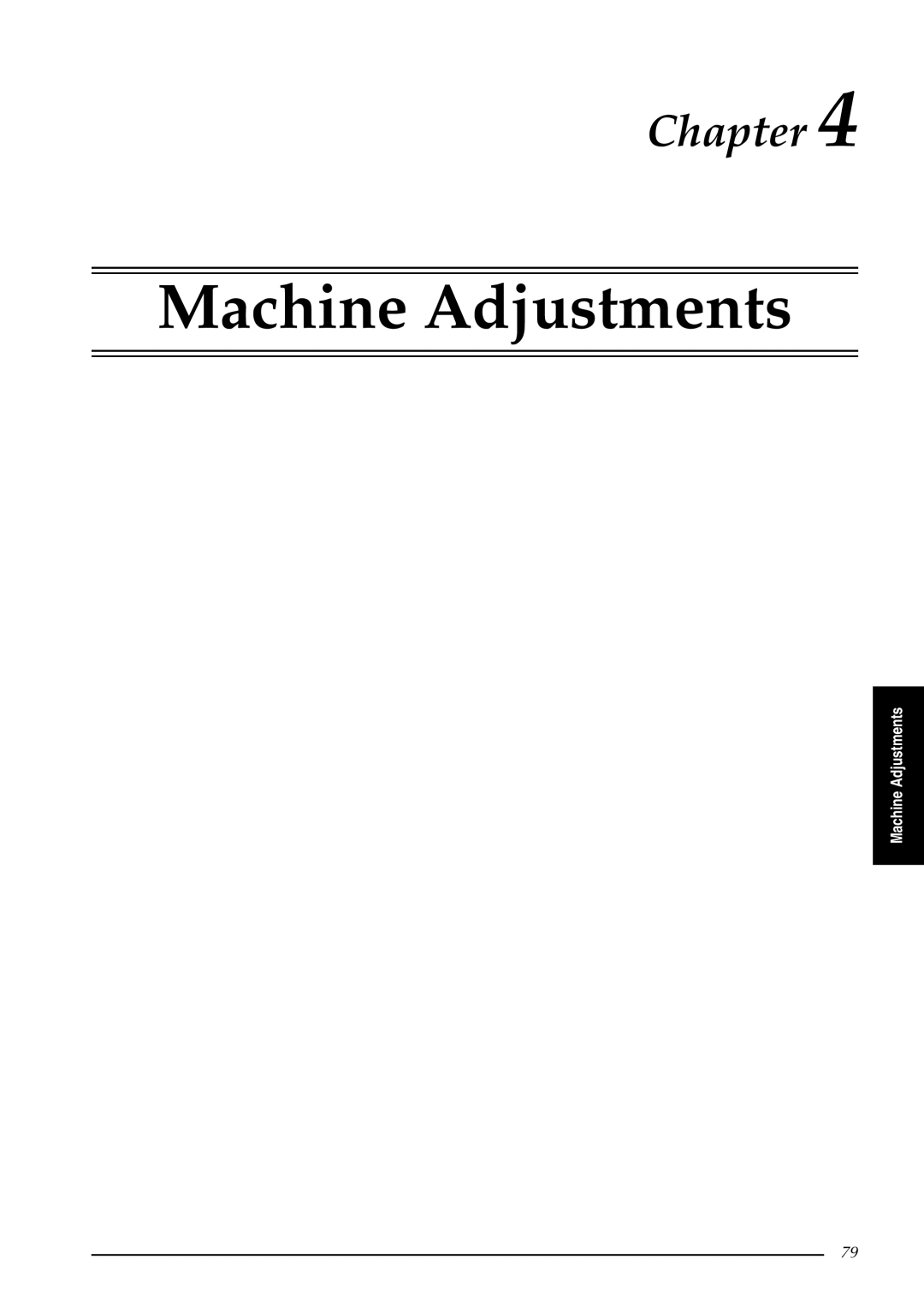 Brother PT-9600, PT-3600 manual Machine Adjustments 