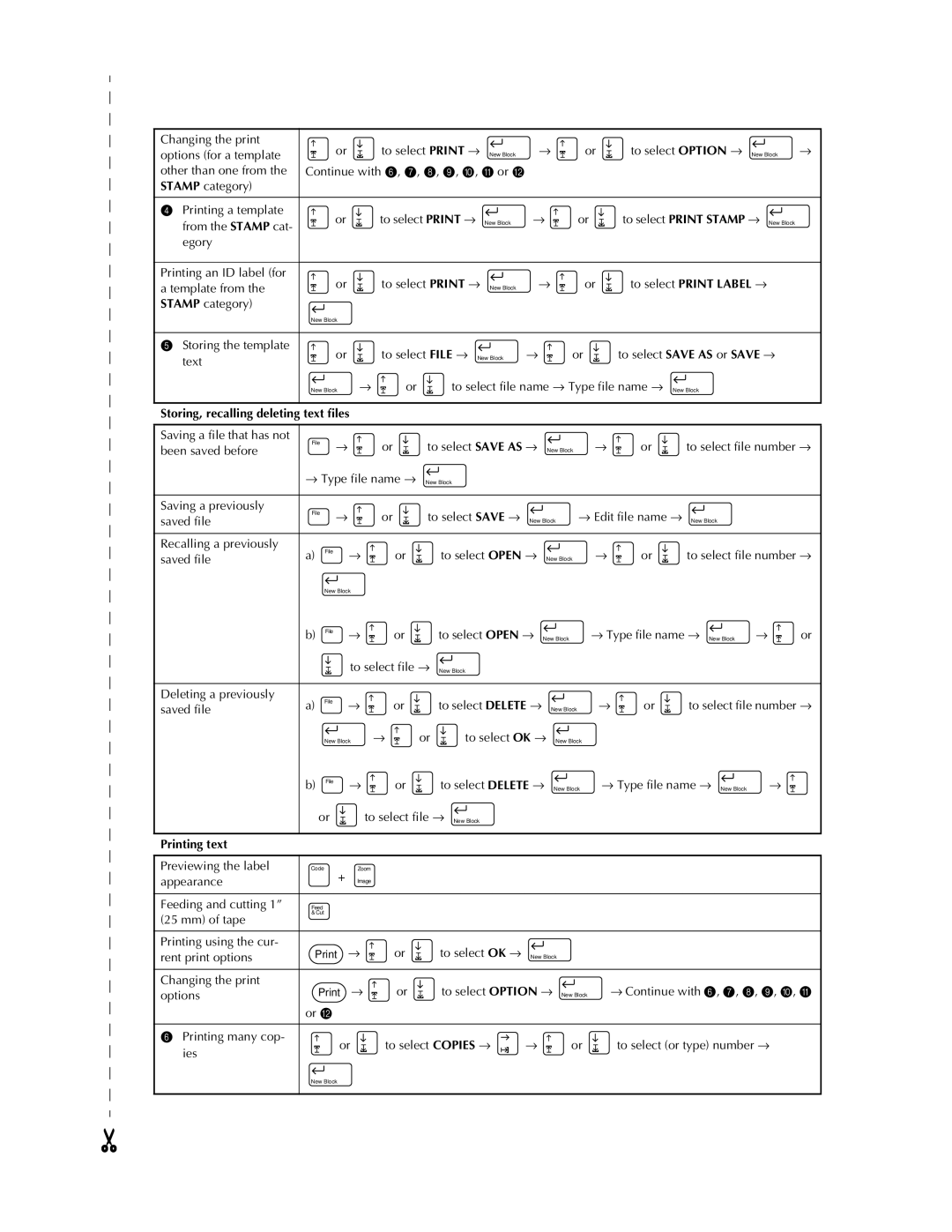 Brother PT-9400 manual To select Print Label → 