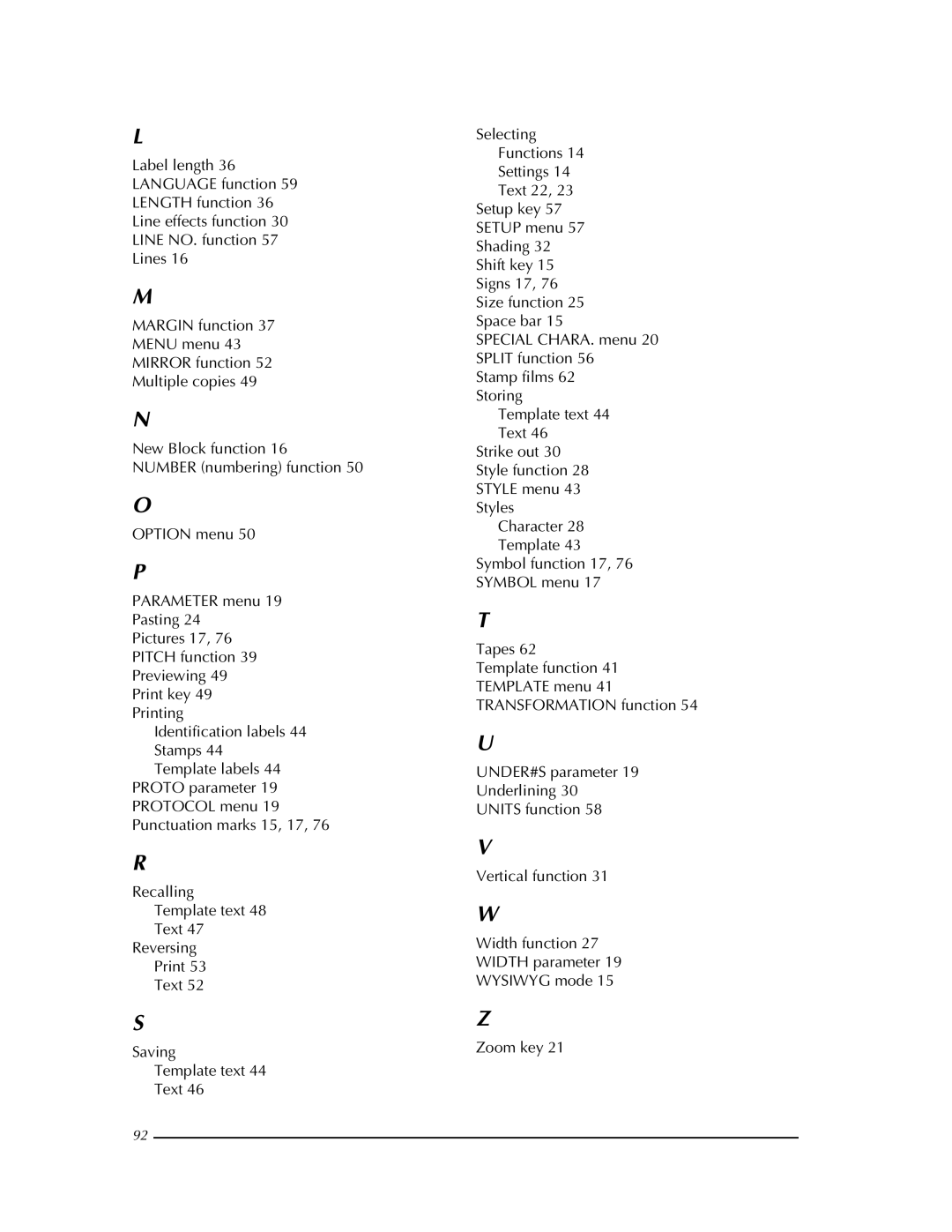 Brother PT-9400 manual 