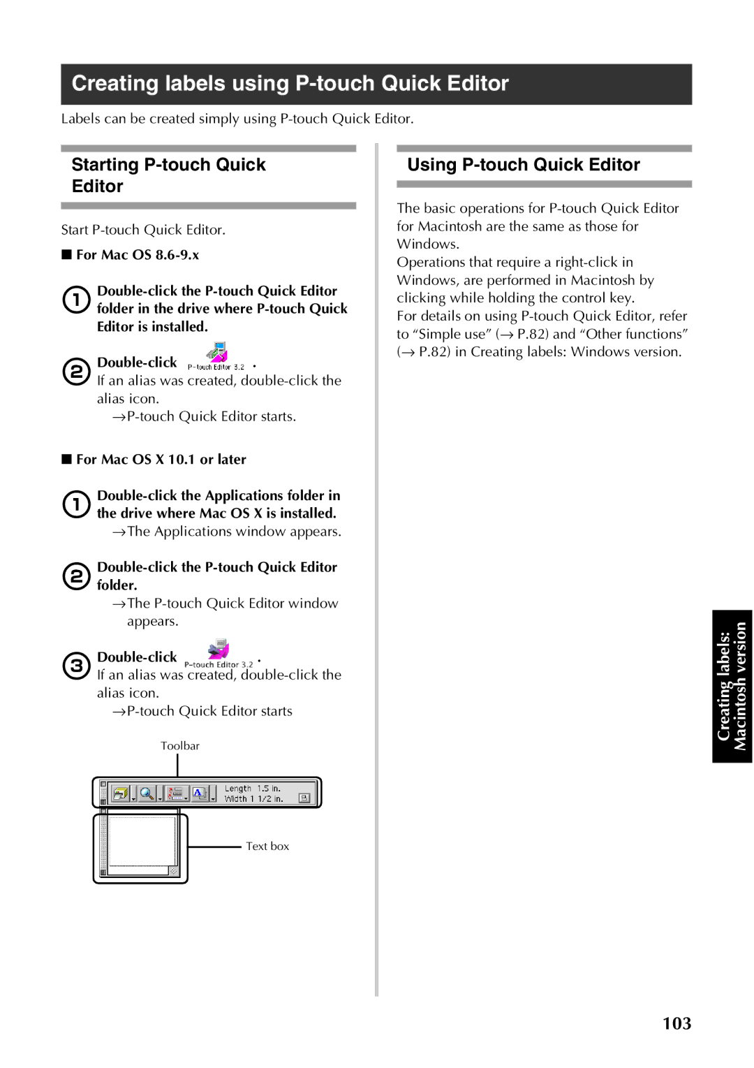 Brother PT-9500PC manual Using P-touch Quick Editor, Labels can be created simply using P-touch Quick Editor 