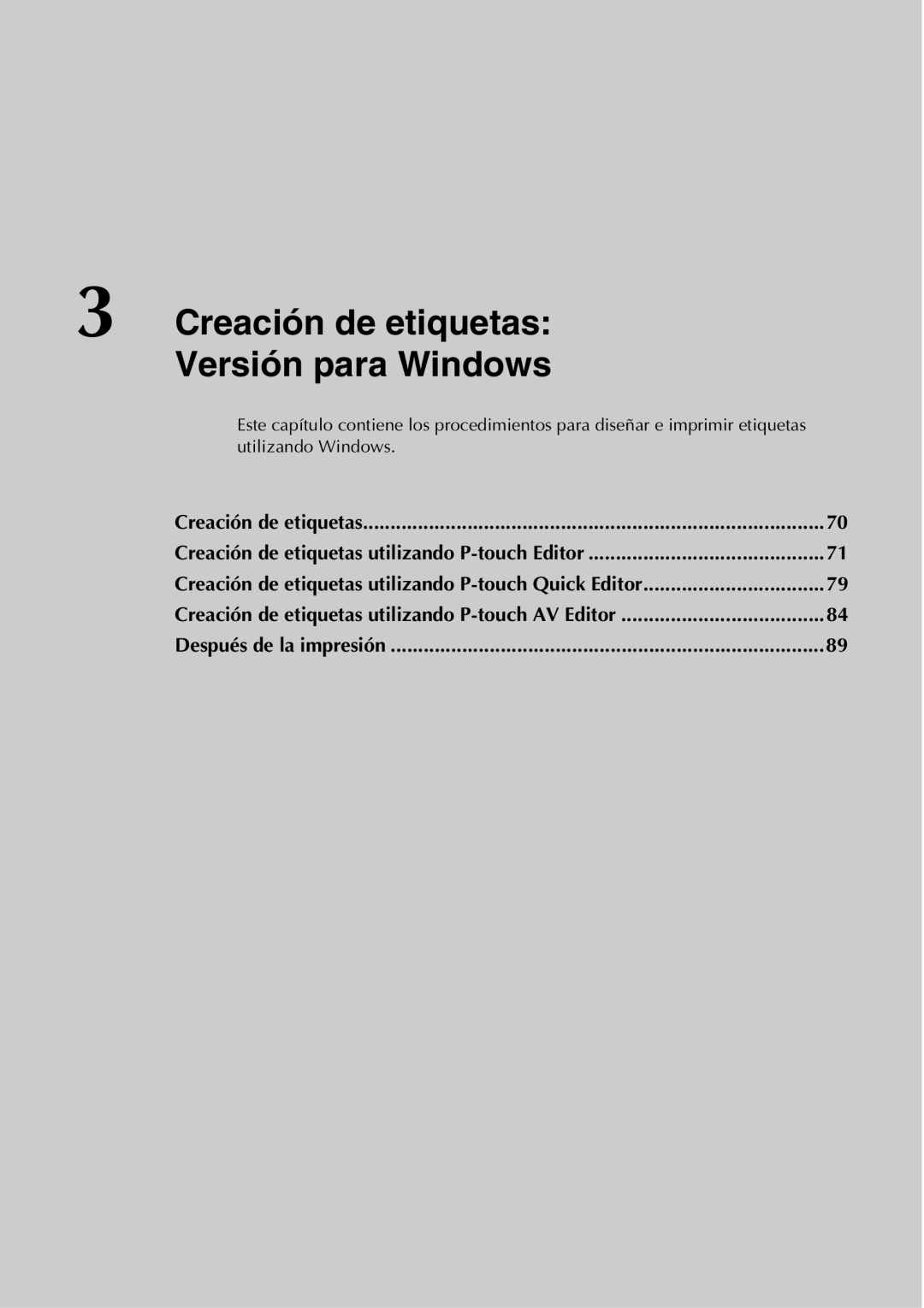 Brother PT-9500PC manual Creación de etiquetas Versión para Windows, Utilizando Windows 