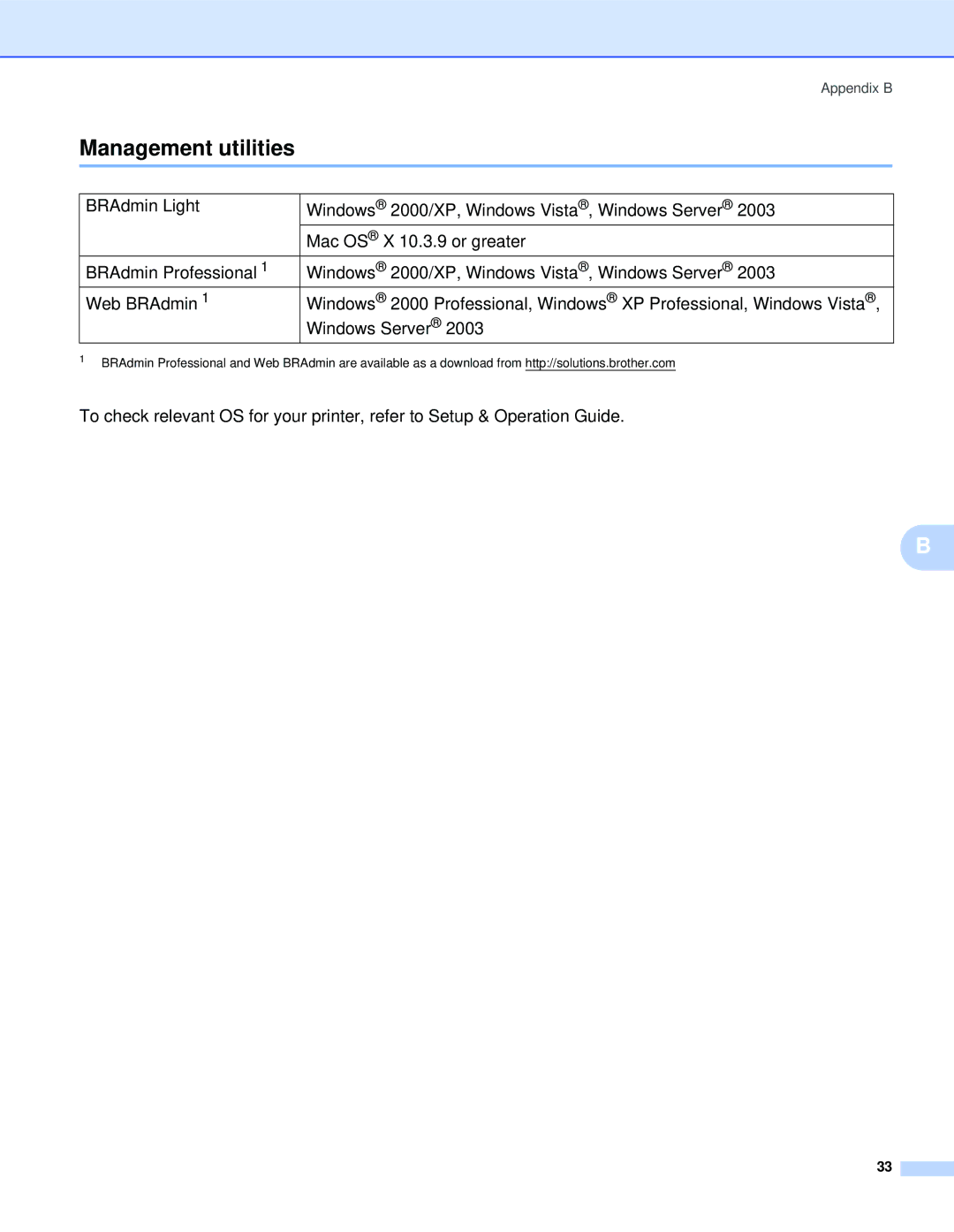 Brother QL-1060N manual Management utilities 