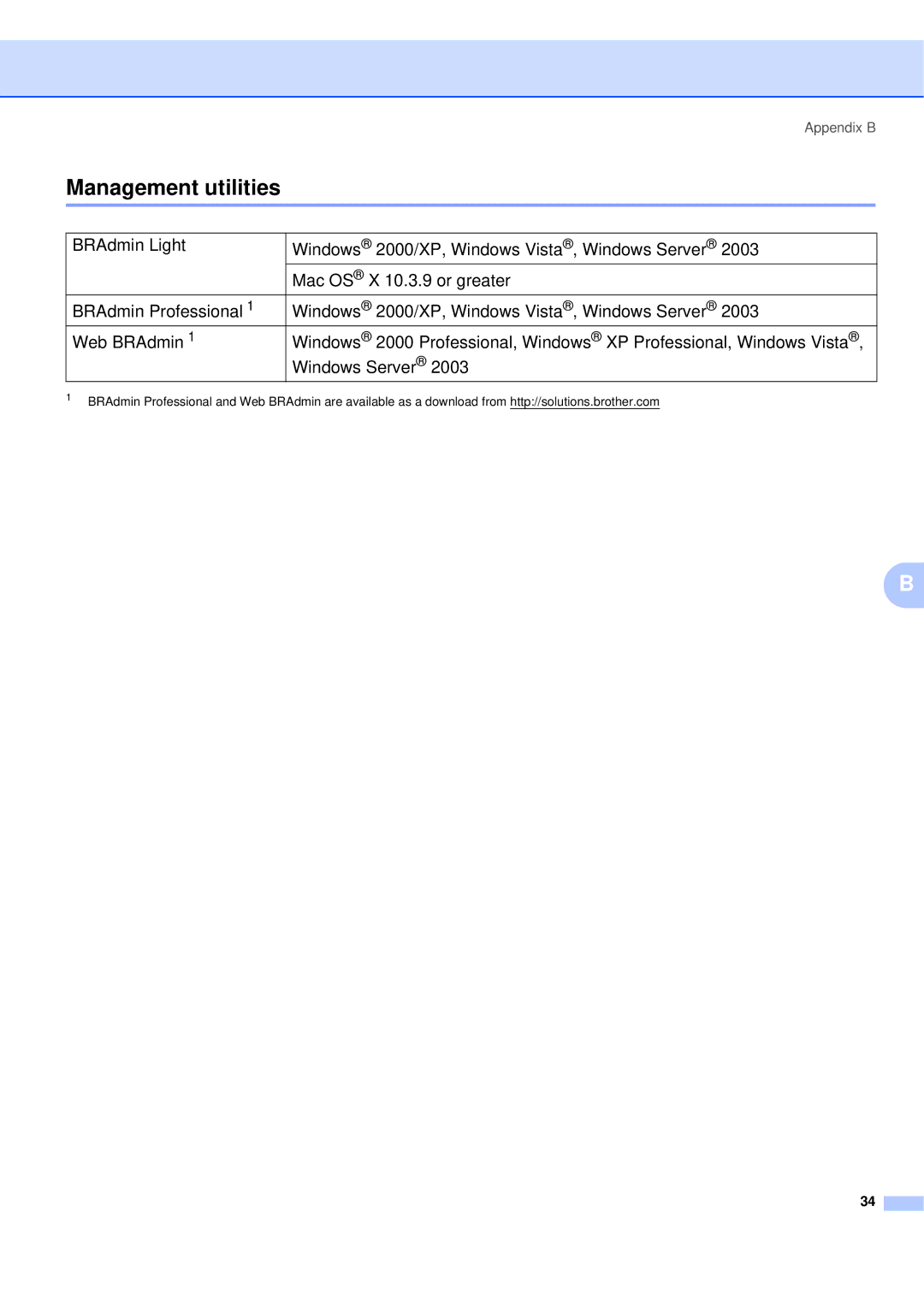 Brother QL-580N manual Management utilities 