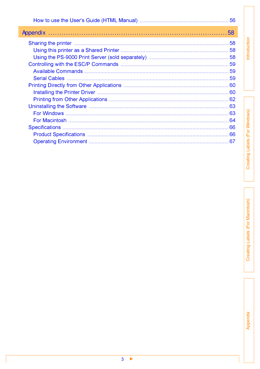 Brother QL500 manual How to use the Users Guide Html Manual 