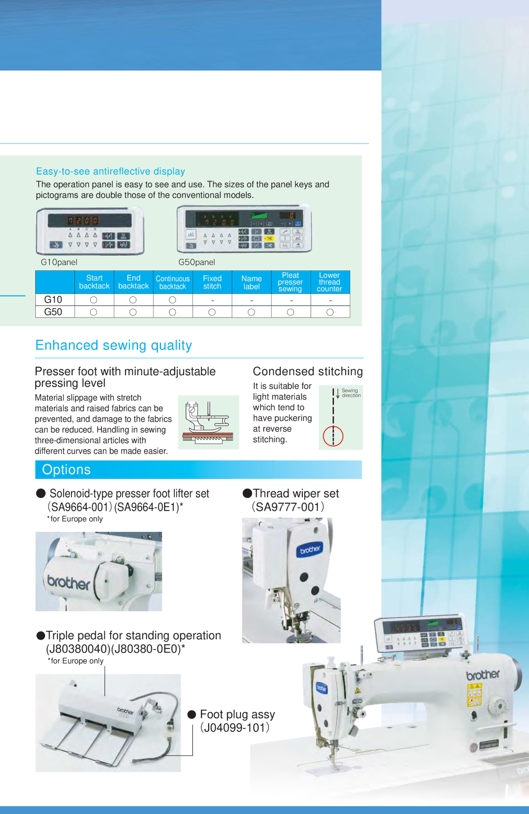 Brother S-7200C manual Enhanced sewing quality 