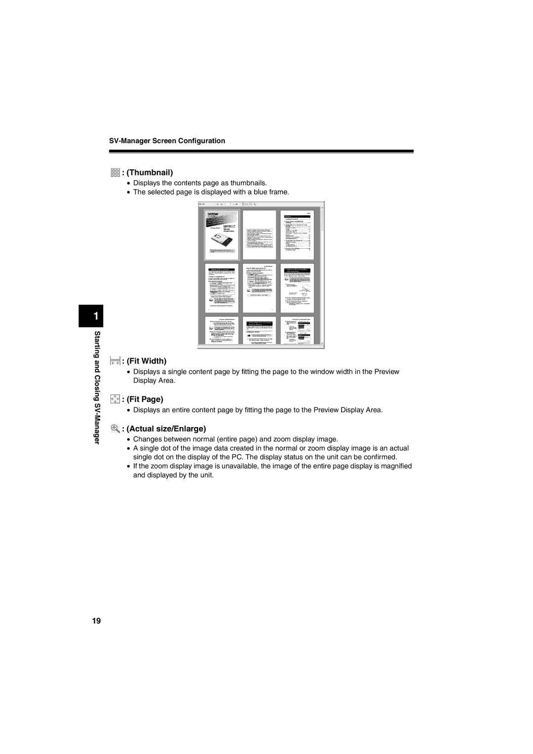 Brother SV-100B appendix Thumbnail, Fit Width, Actual size/Enlarge 