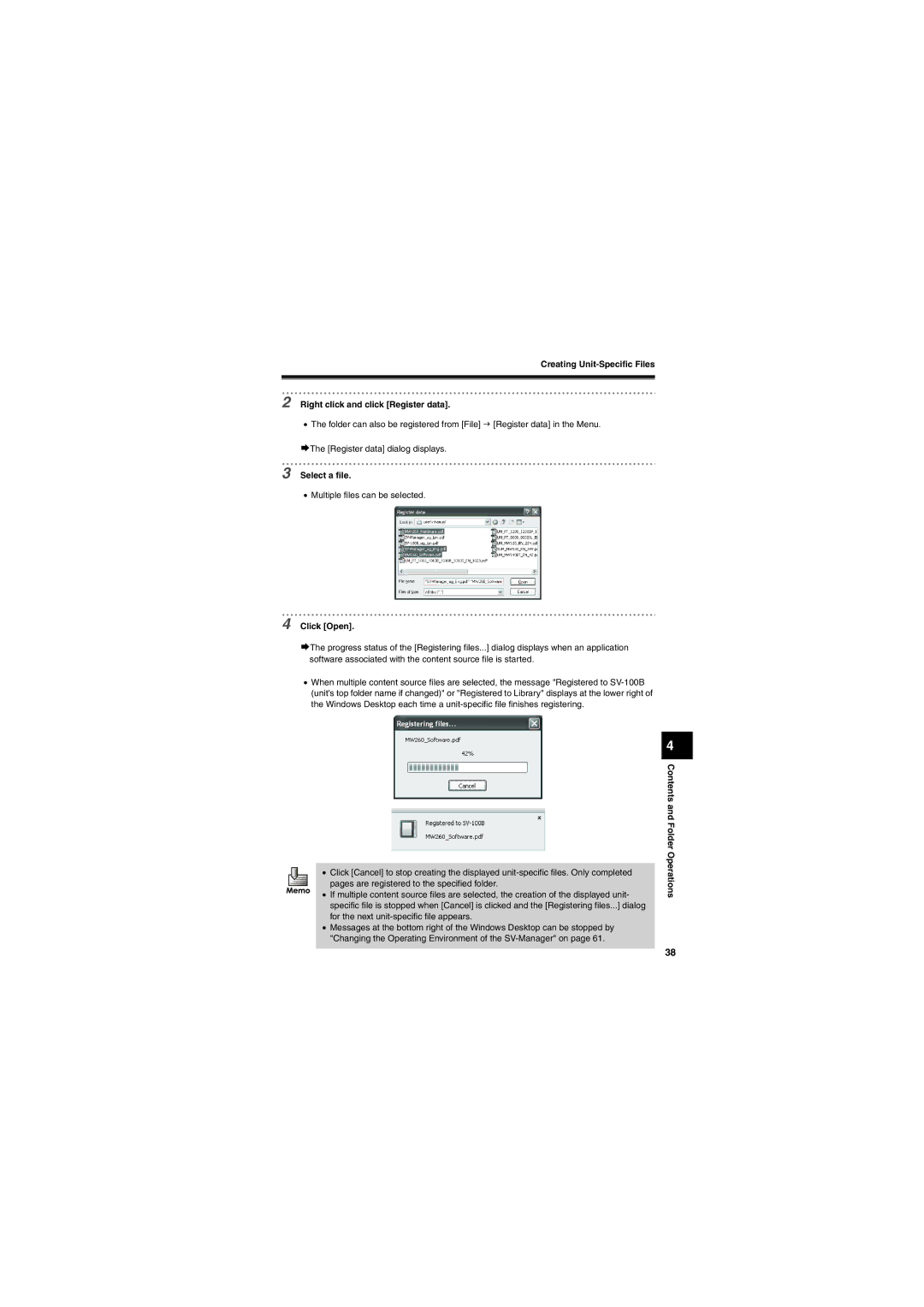 Brother SV-100B appendix Select a file, Click Open 