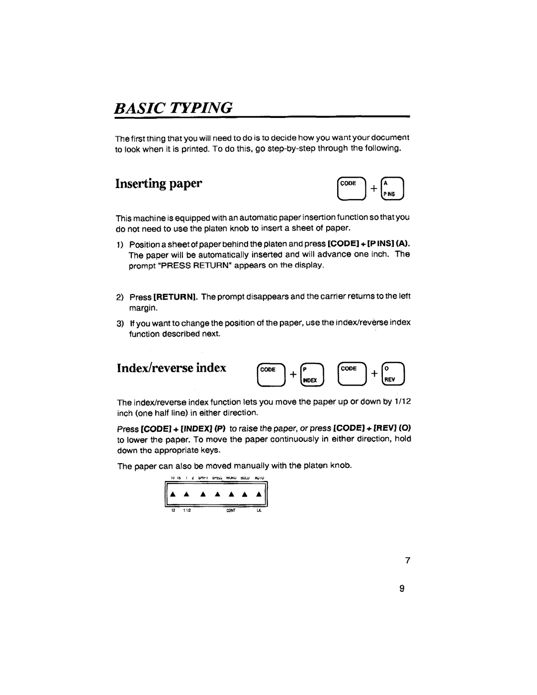 Brother SX-4000 manual 