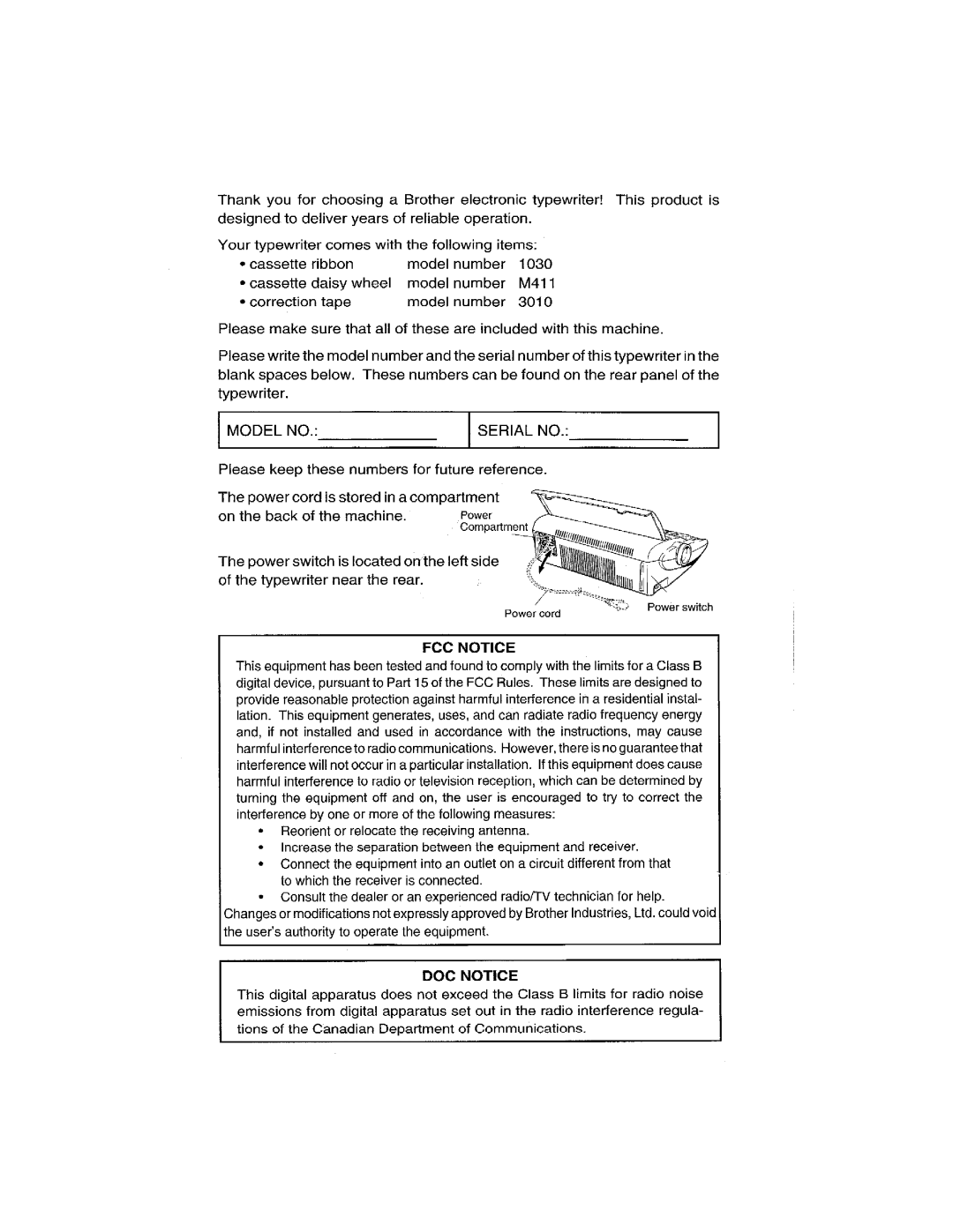 Brother SX-4000 manual 