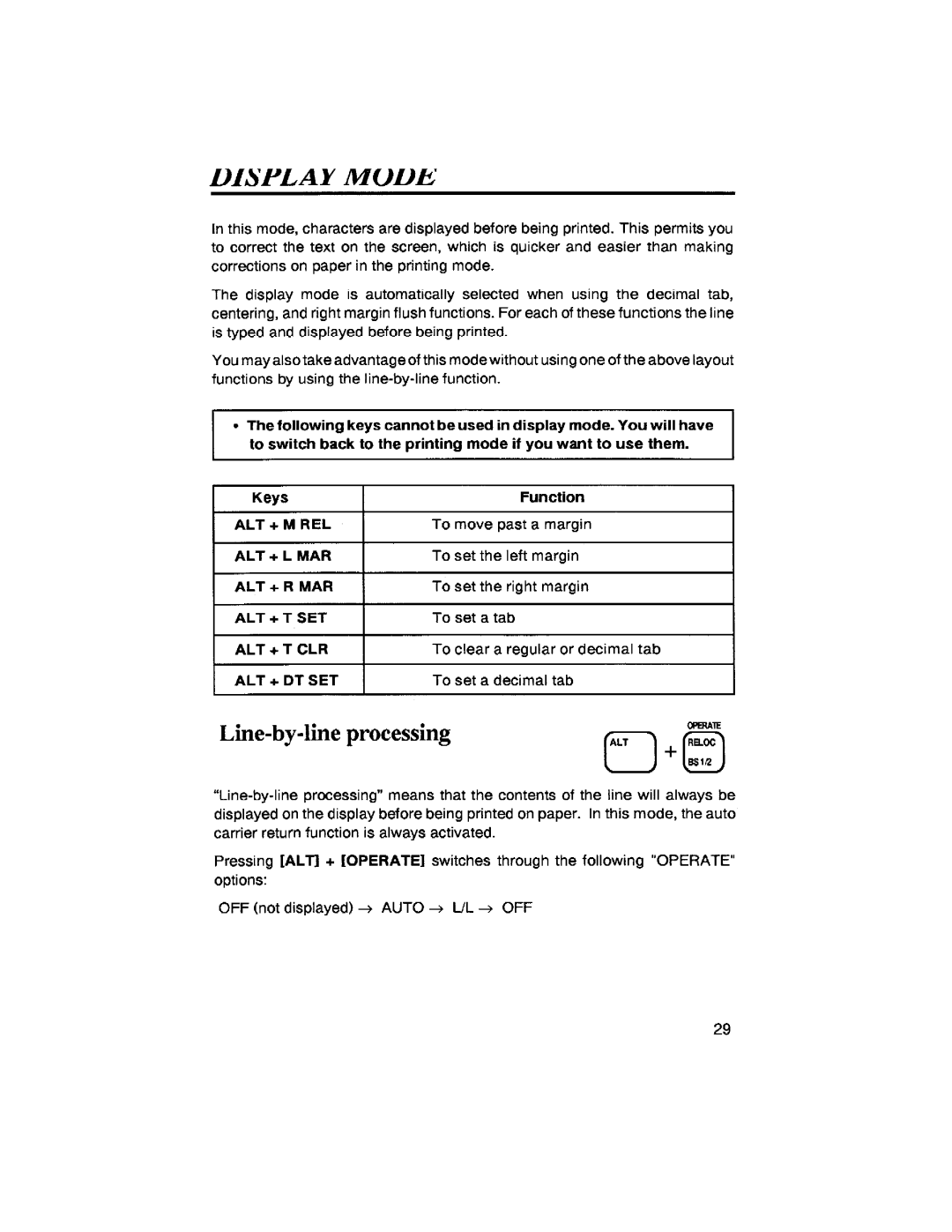 Brother SX-4000 manual 