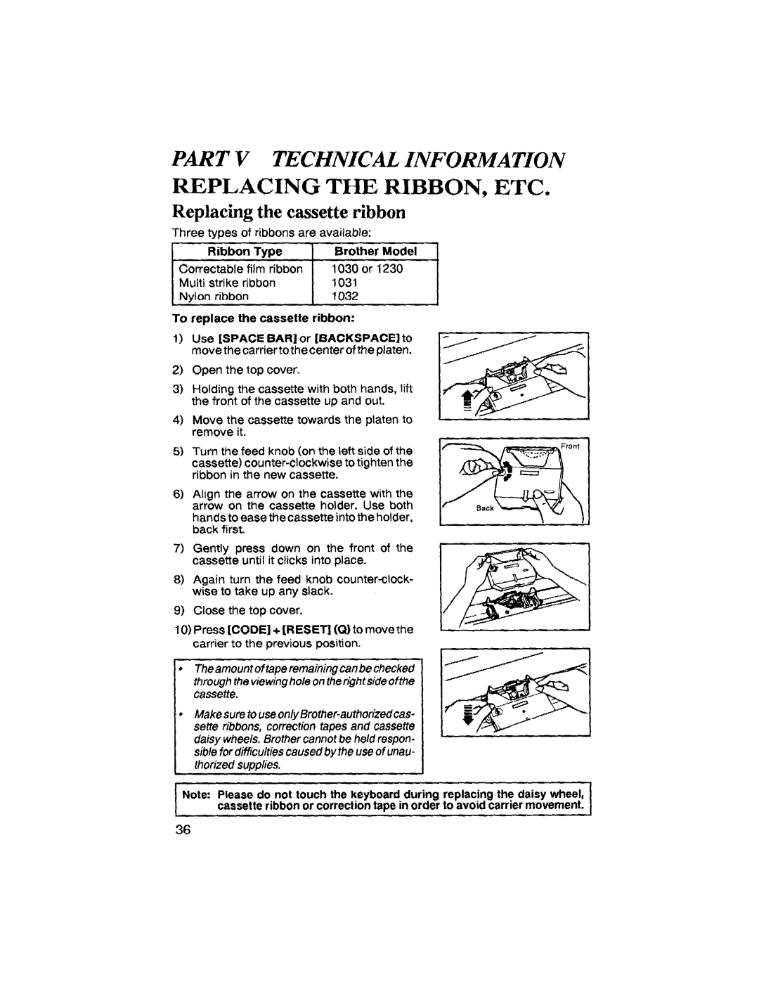 Brother SX-4000 manual 