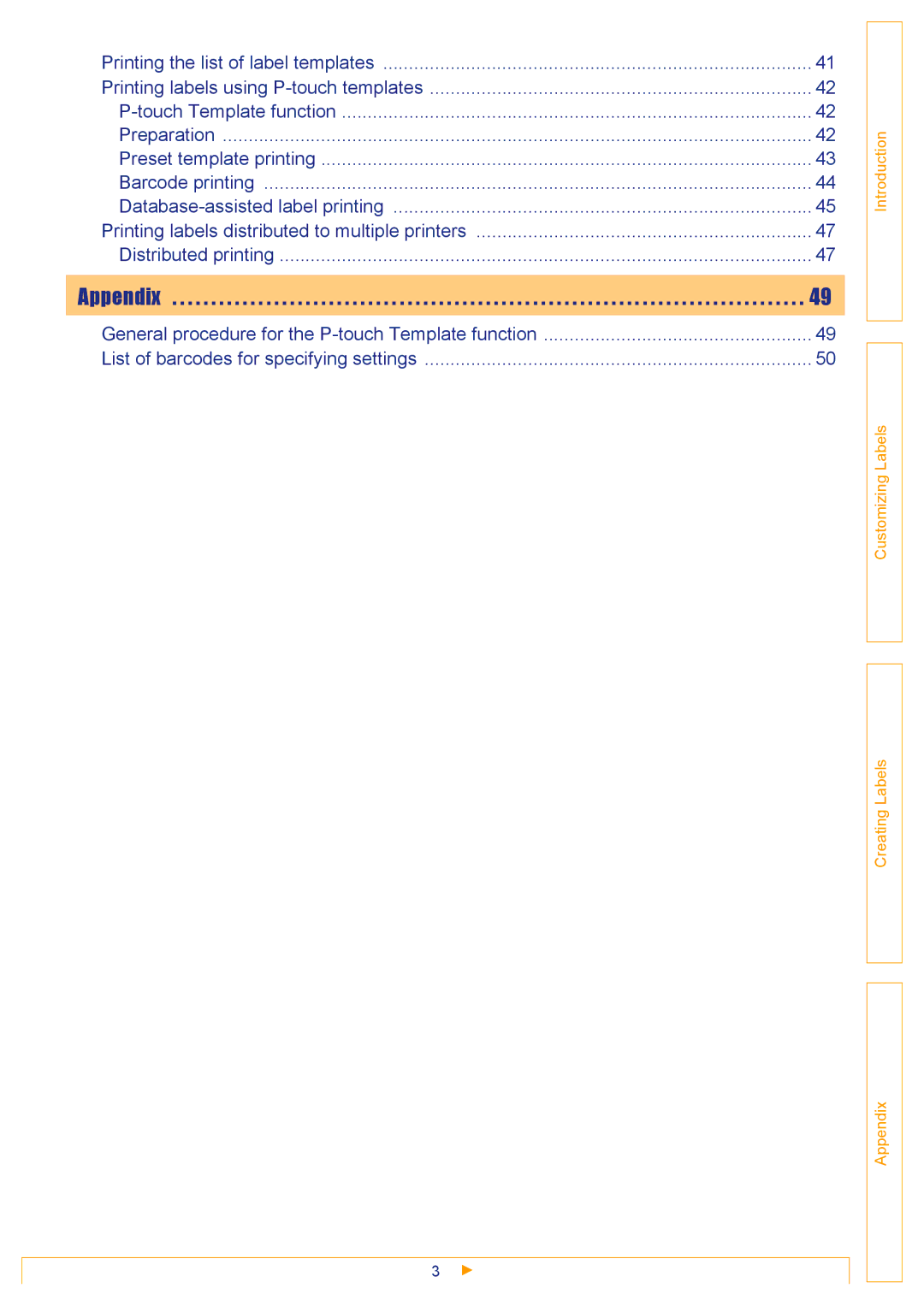 Brother TD-4000 appendix Appendix 