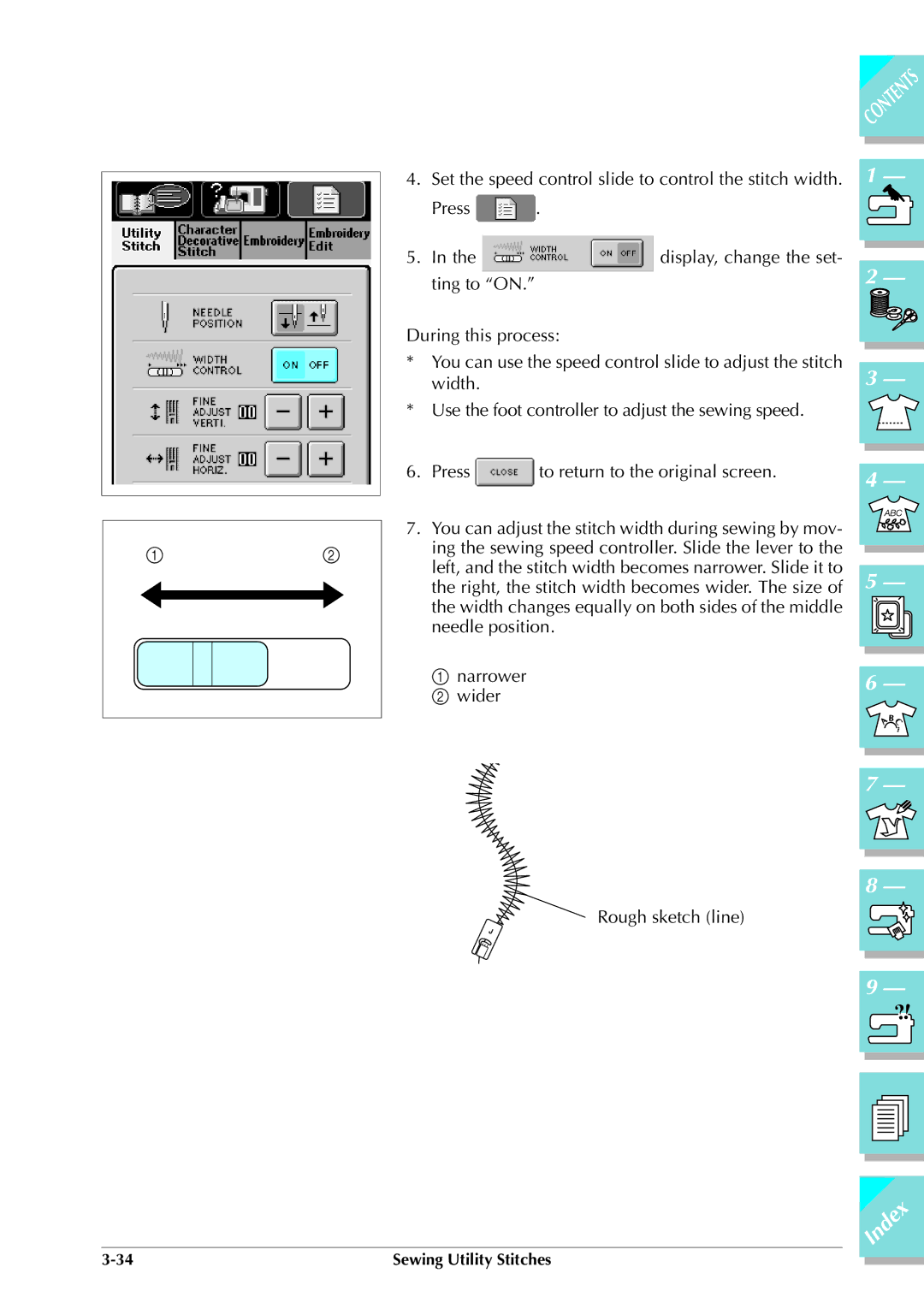 Brother ULT 2003D manual Index 