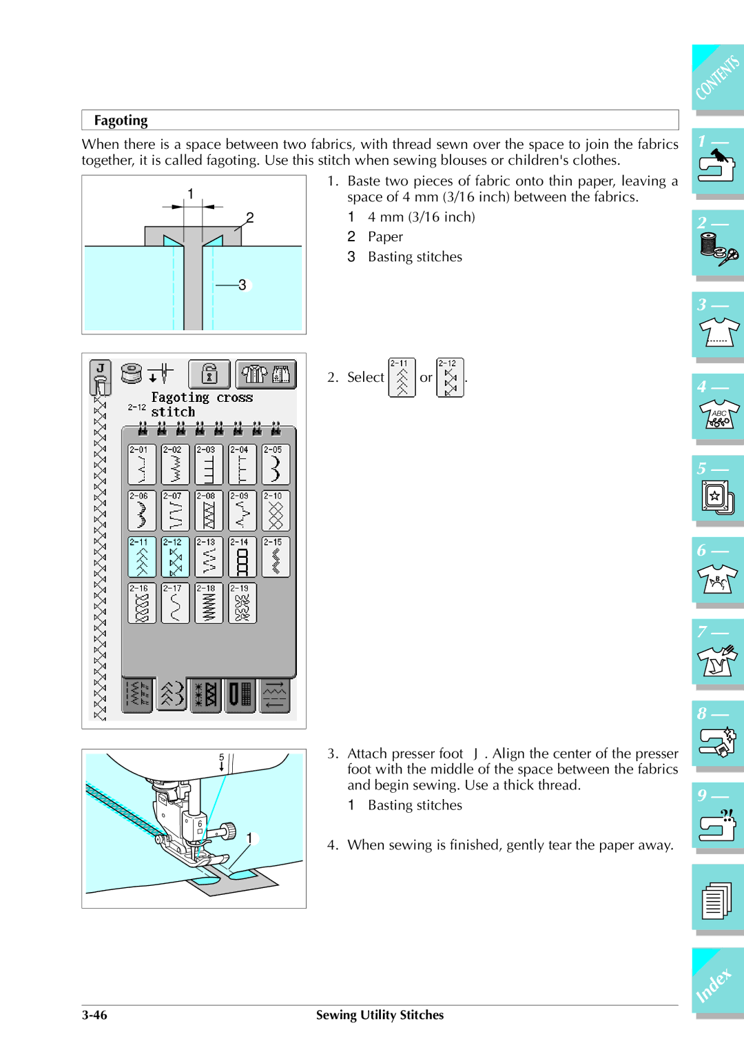 Brother ULT 2003D manual Fagoting 