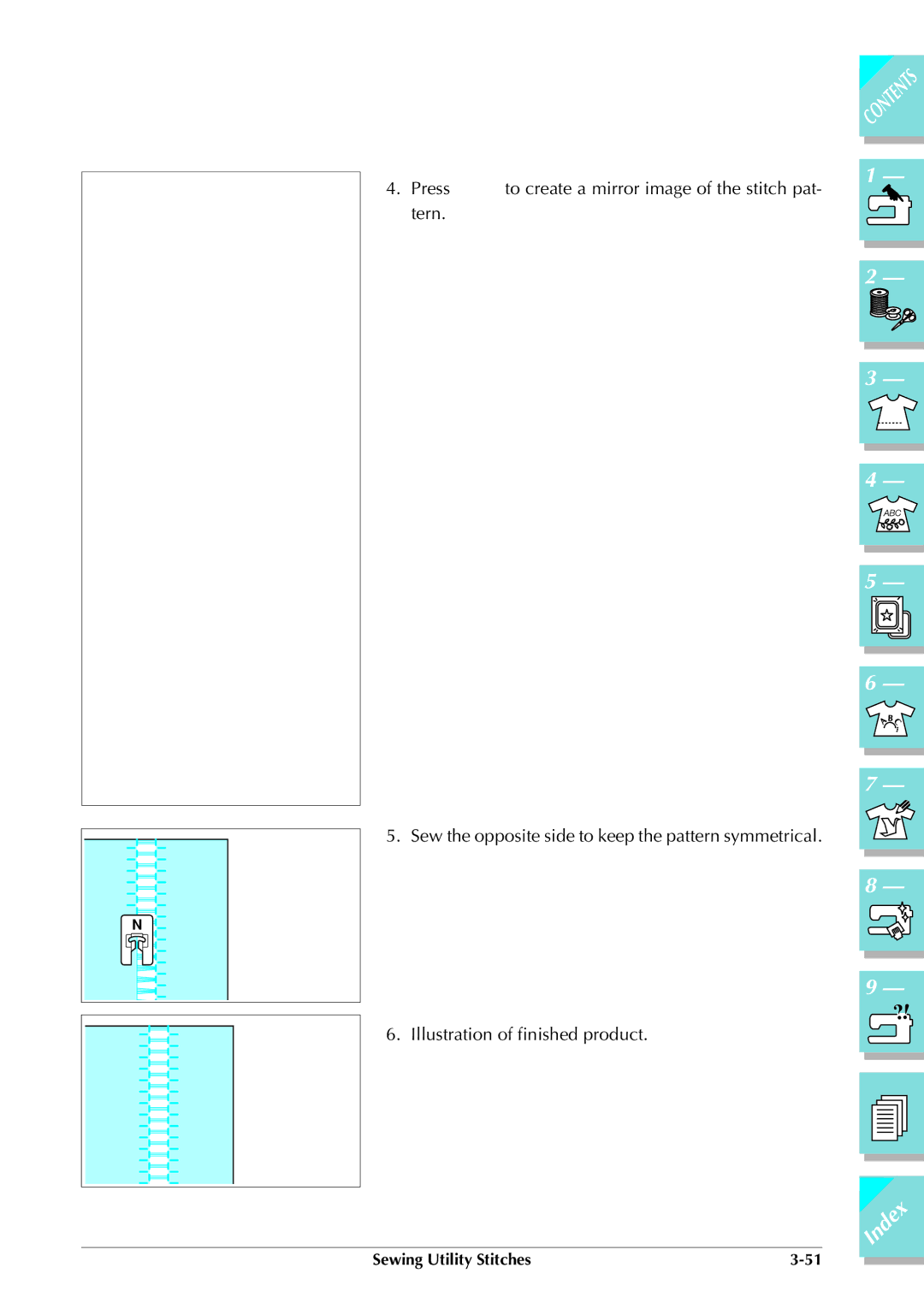 Brother ULT 2003D manual Index 