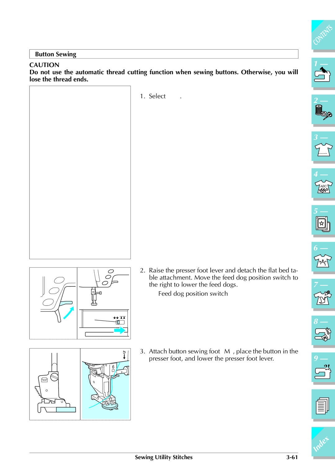 Brother ULT 2003D manual Index 