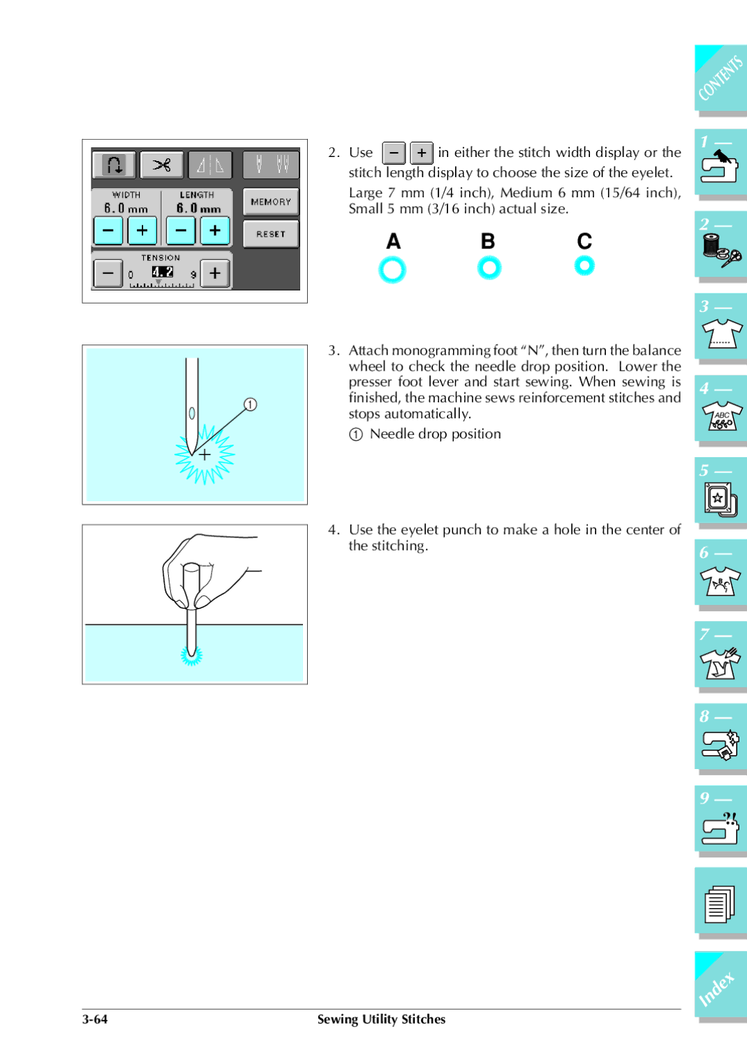 Brother ULT 2003D manual Index 