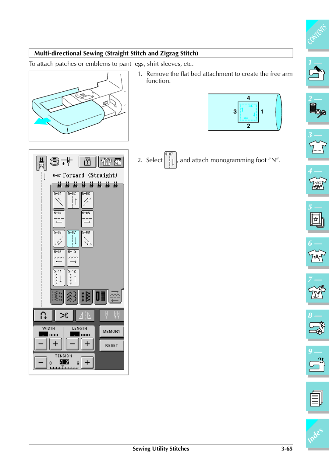 Brother ULT 2003D manual Index 