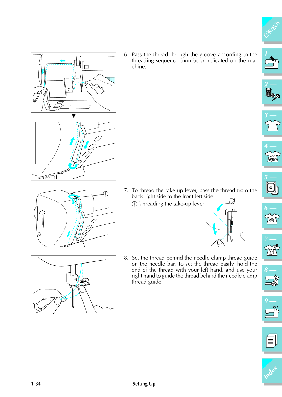 Brother ULT 2003D manual Index 