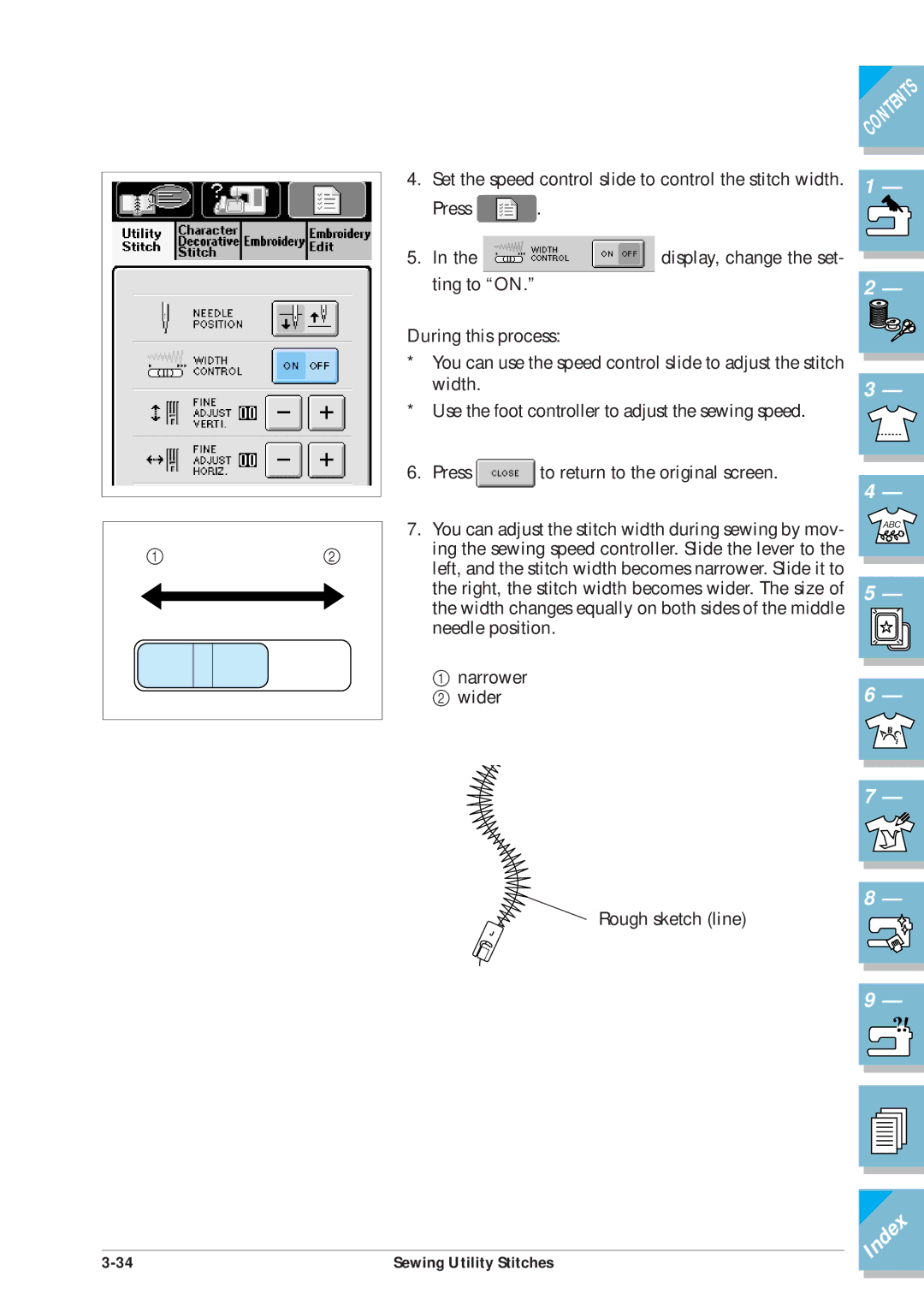 Brother ULT2001 operation manual Index 