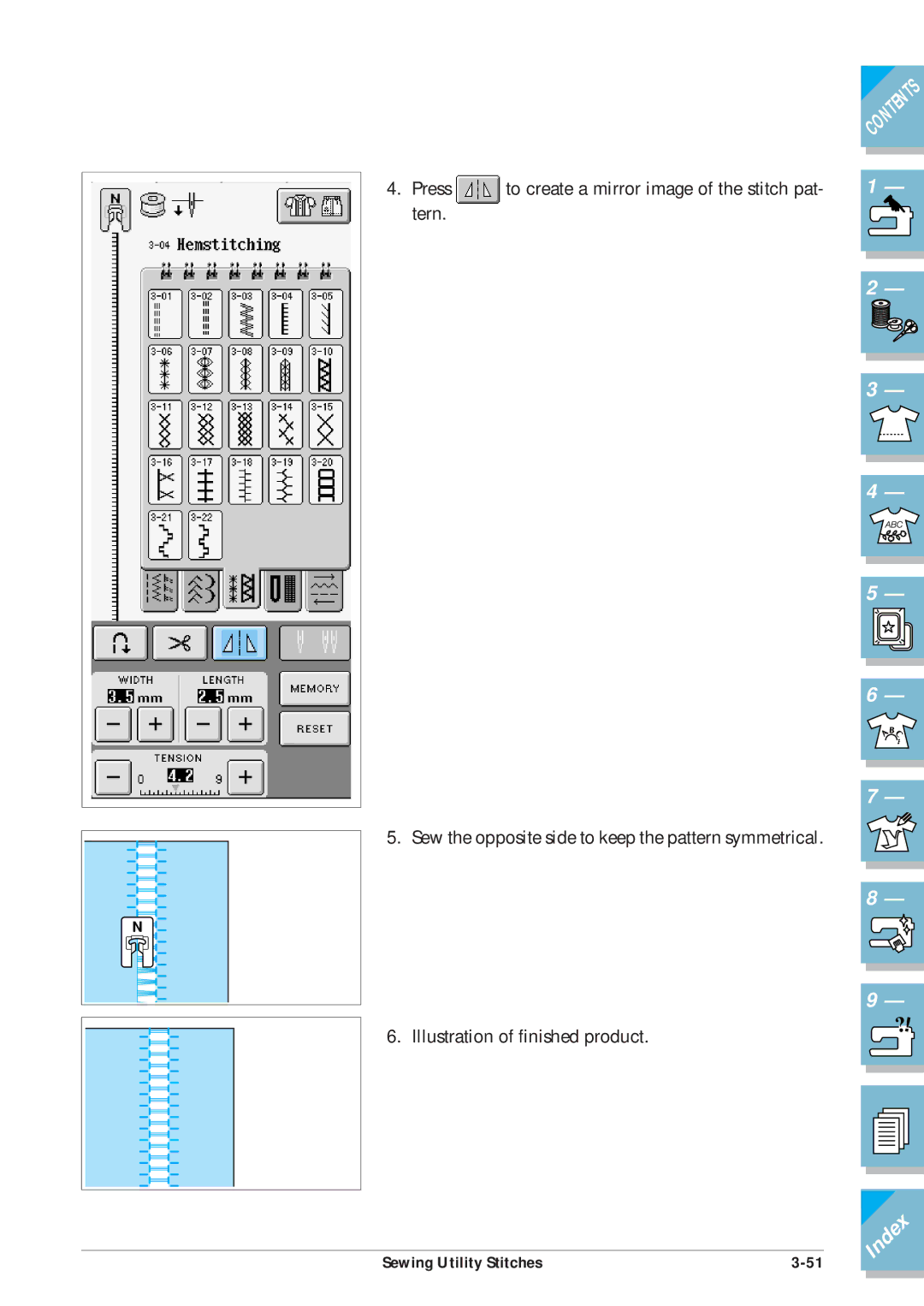 Brother ULT2001 operation manual Index 