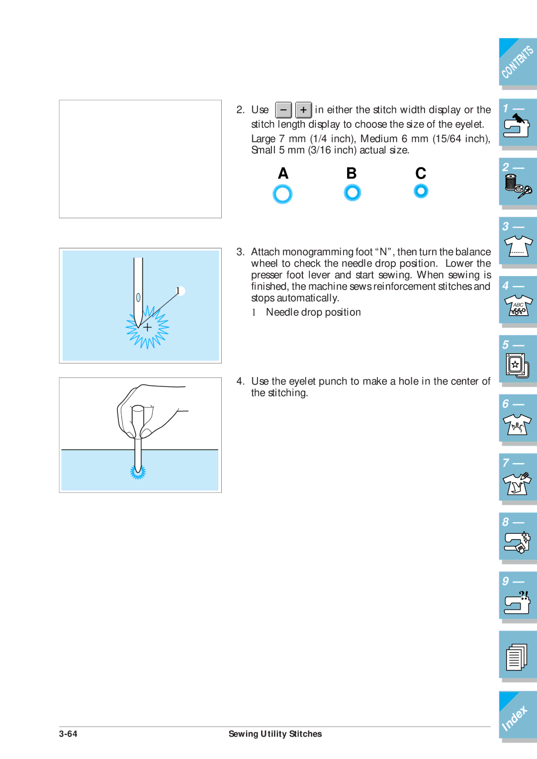 Brother ULT2001 operation manual Index 