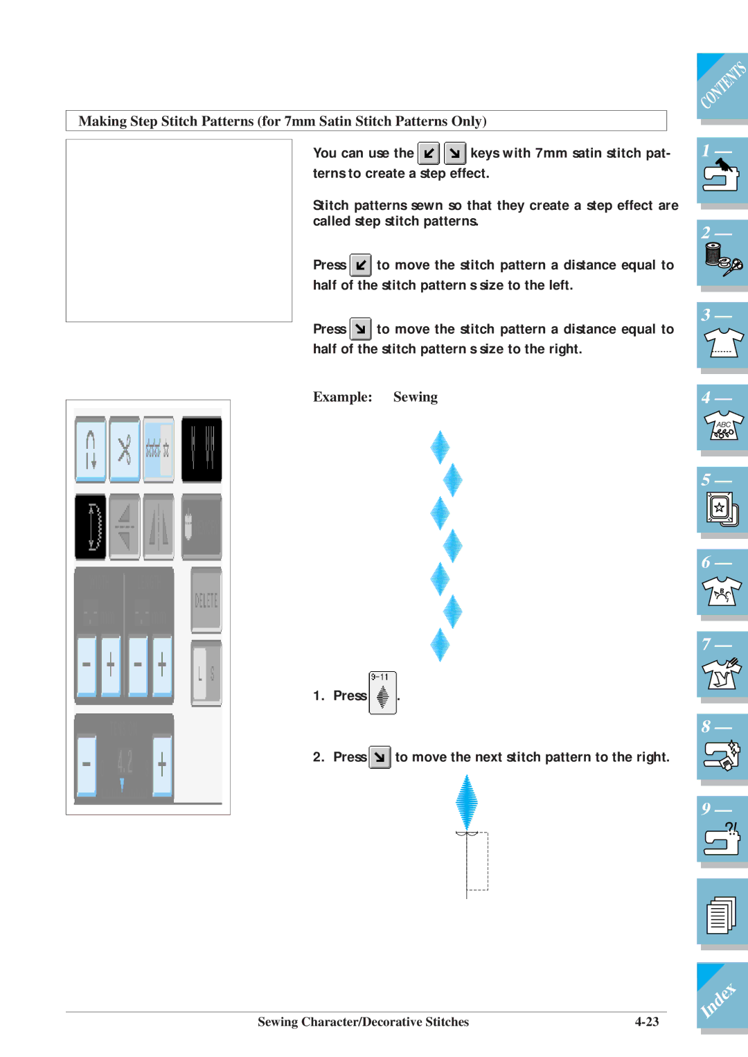 Brother ULT2001 operation manual Example Sewing 