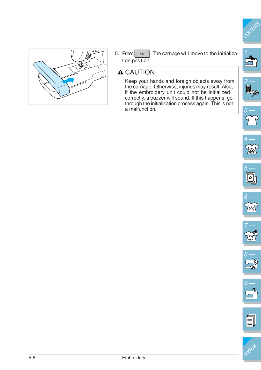 Brother ULT2001 operation manual Index 