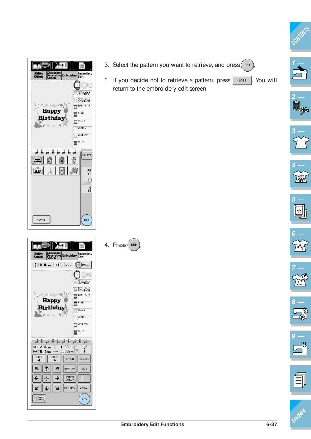 Brother ULT2001 operation manual Index 