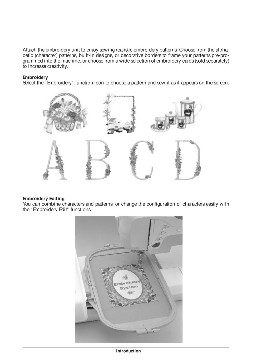 Brother ULT2001 operation manual Embroidery Editing 