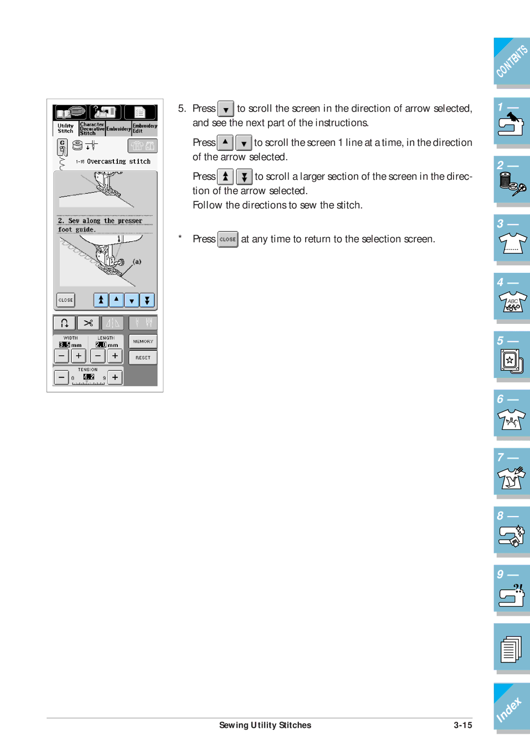 Brother ULT2001 operation manual Index 