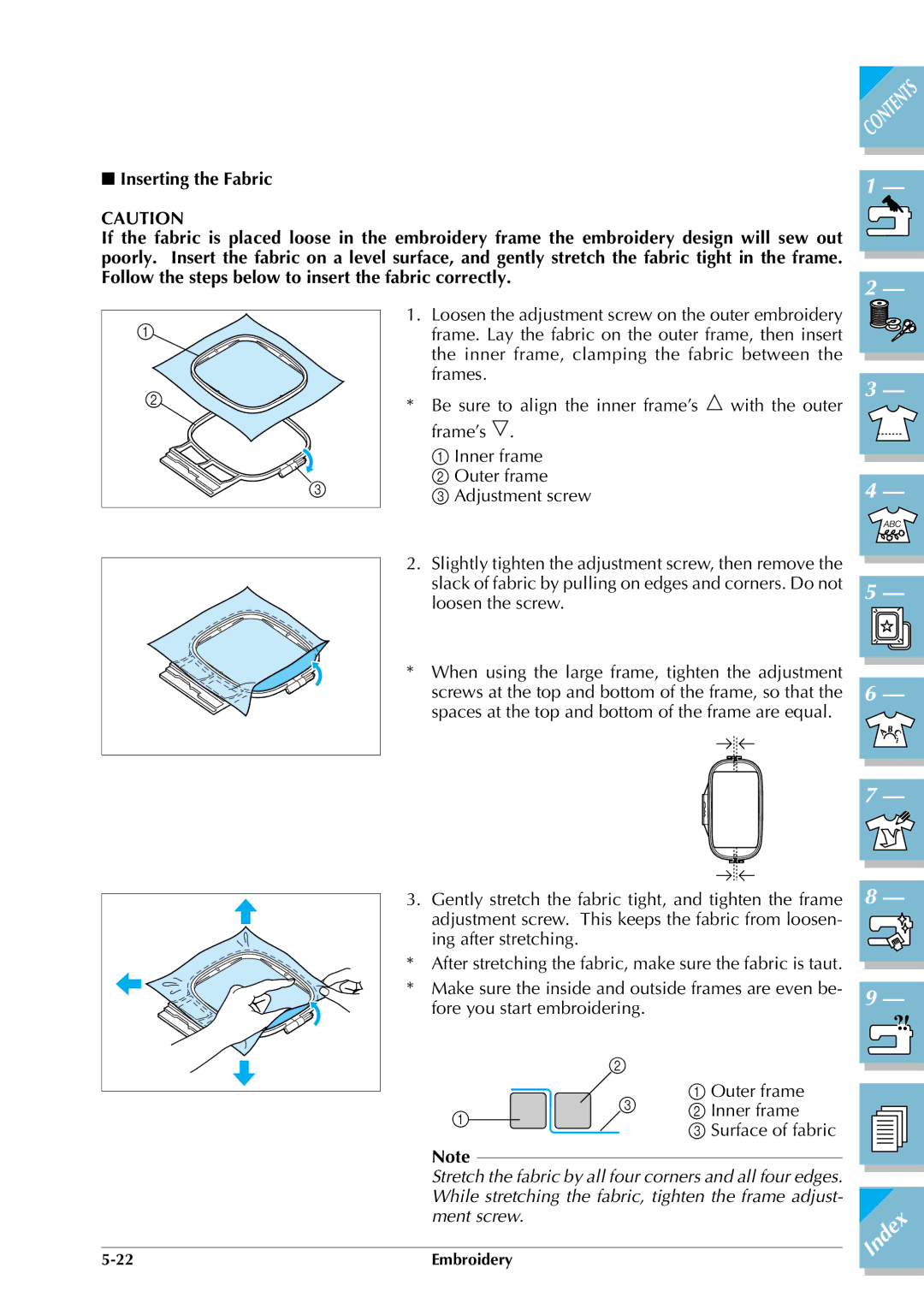 Brother ULT2002D operation manual Index 