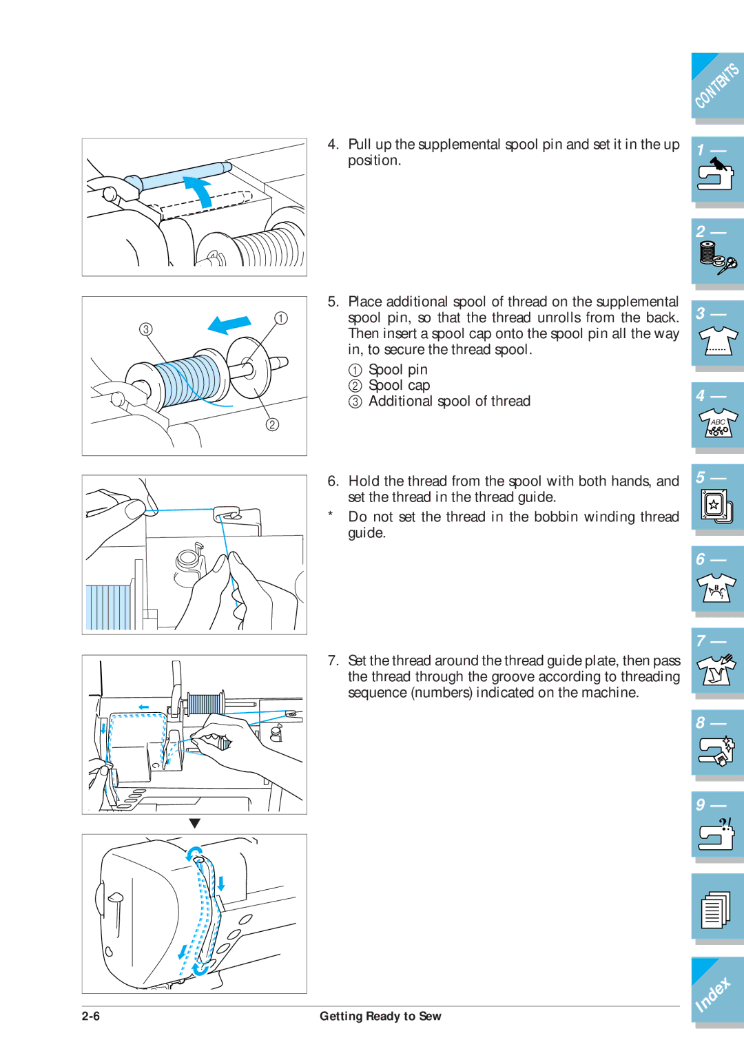 Brother ULT2002D operation manual Index 