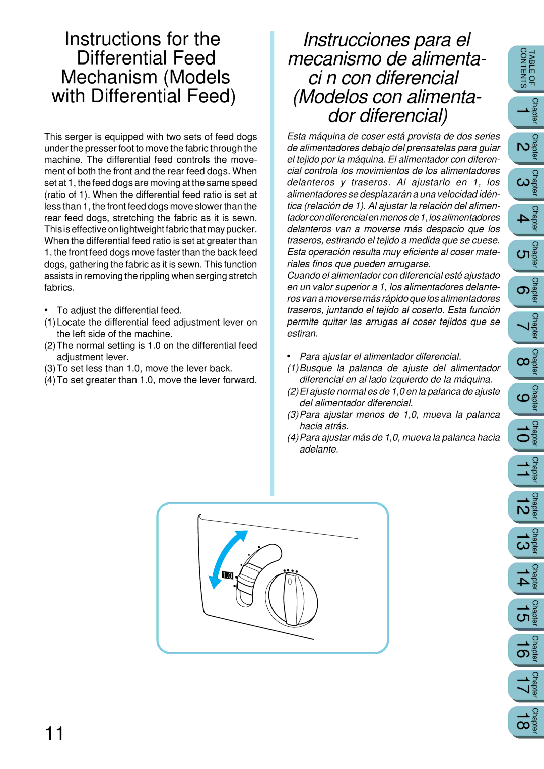 Brother UM 103D manual Instrucciones para el 