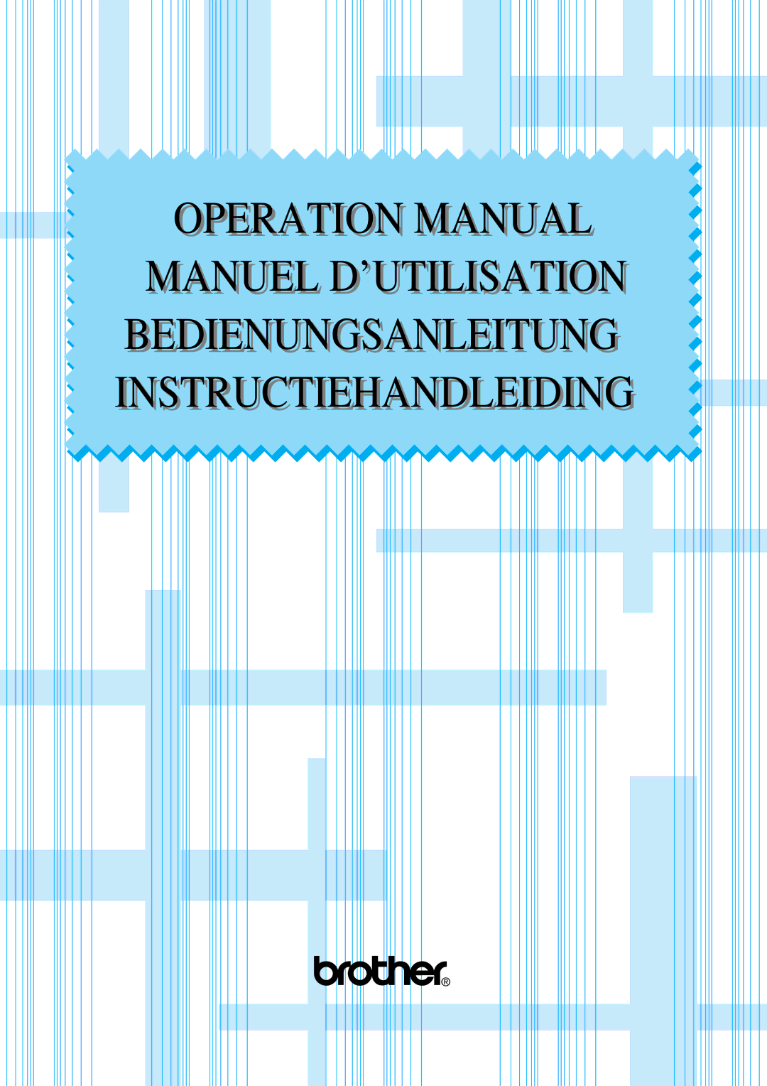 Brother VX 1400 operation manual 