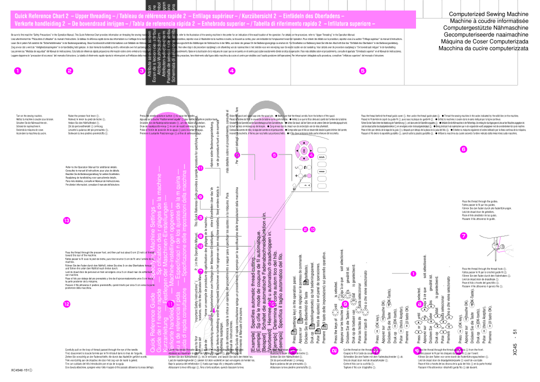 Brother XC4546-1511, KXC4589-051, NX-400Q/40 operation manual XC4589-051brother01 