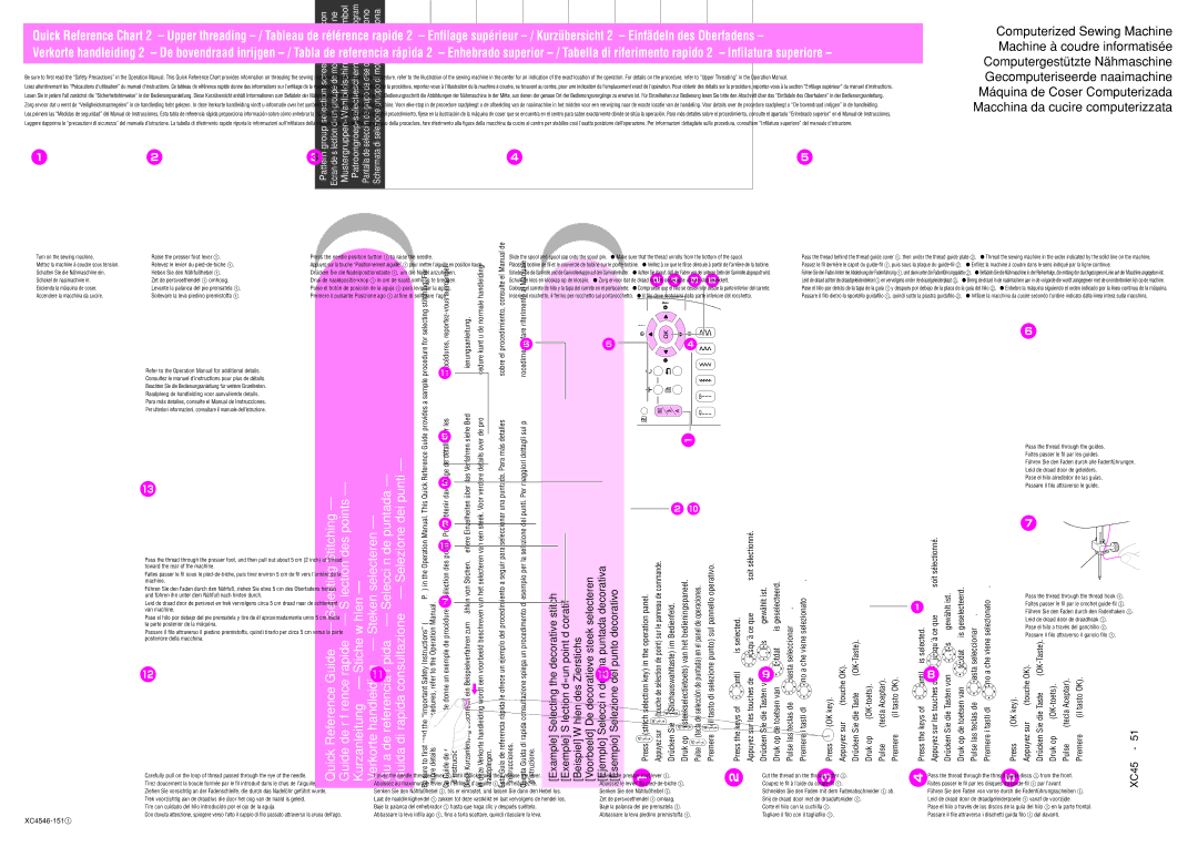 Brother KXC4589-051, XC4546-1511, NX-400Q/40 operation manual XC4589-051brother02 