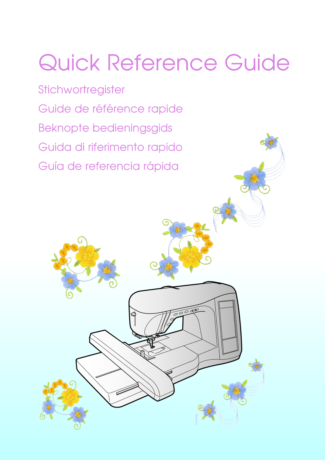 Brother Innov-is 1500, XD0556-051 manual Quick Reference Guide 