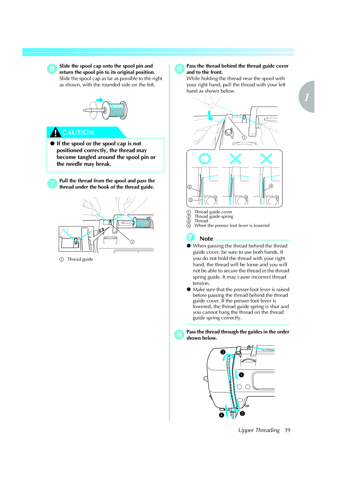 Brother 885-V51, XE5427-001 operation manual Hand as shown below 