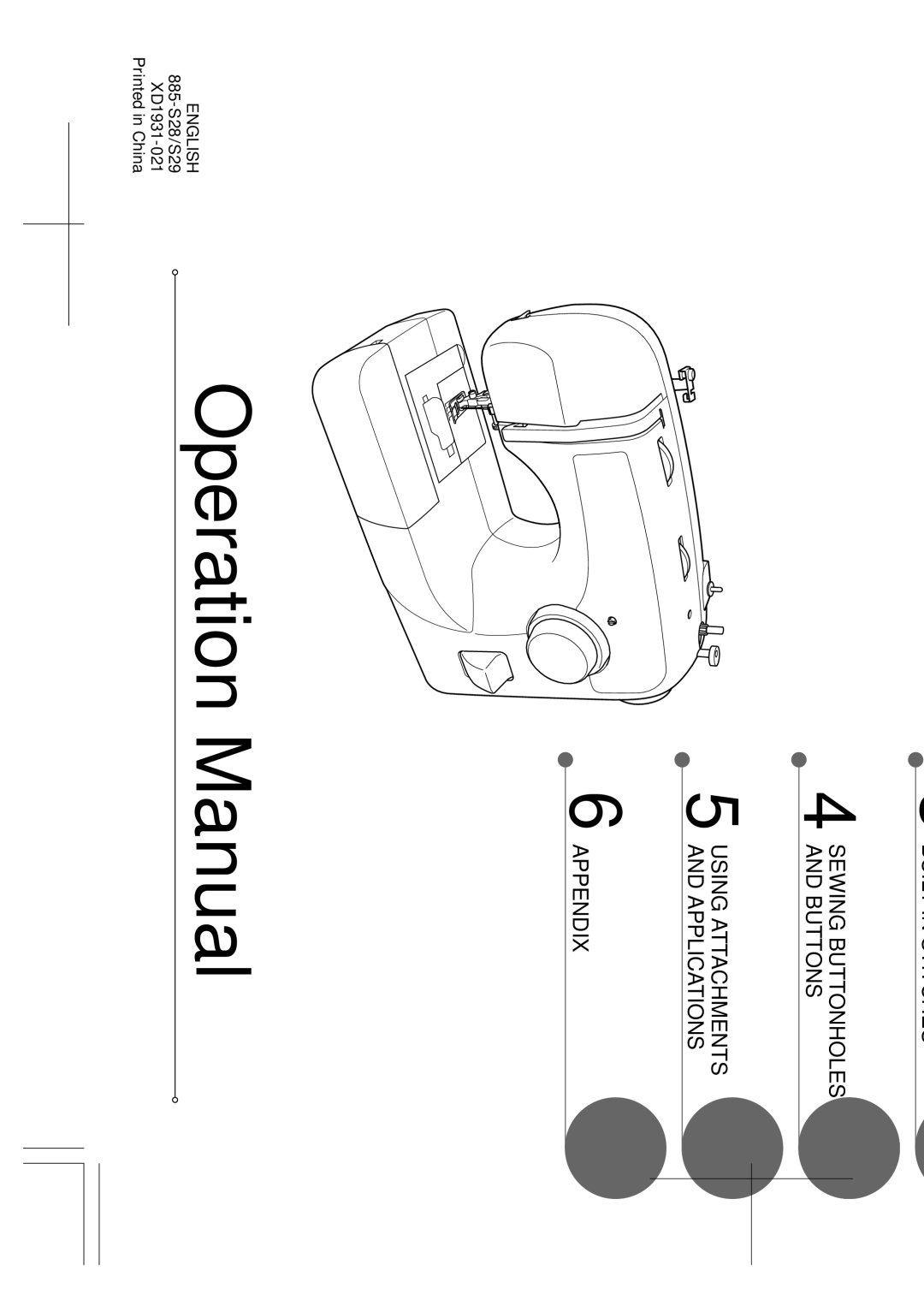 Brother XL-2610i, XL-3520i, XL-3510i, XL-2620i operation manual English 