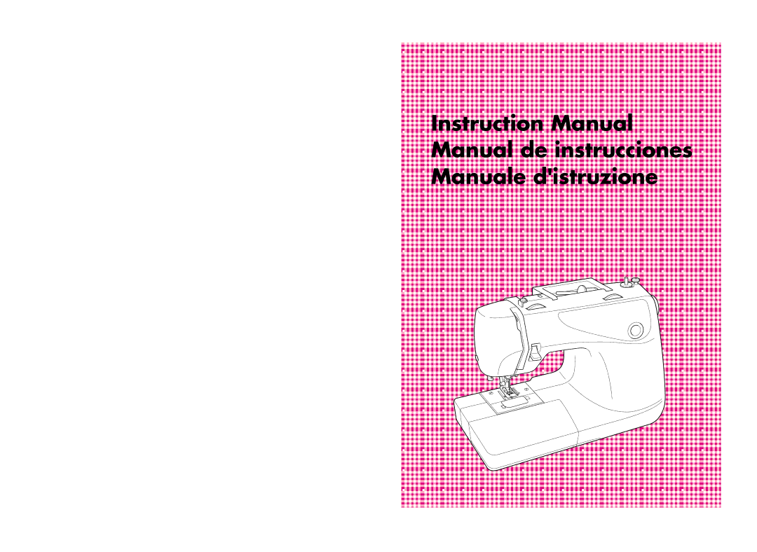 Brother XL-6050, XL-6053, XL-6060, XL-6062, XL-6041, XL-6042 instruction manual Manual de instrucciones Manuale distruzione 