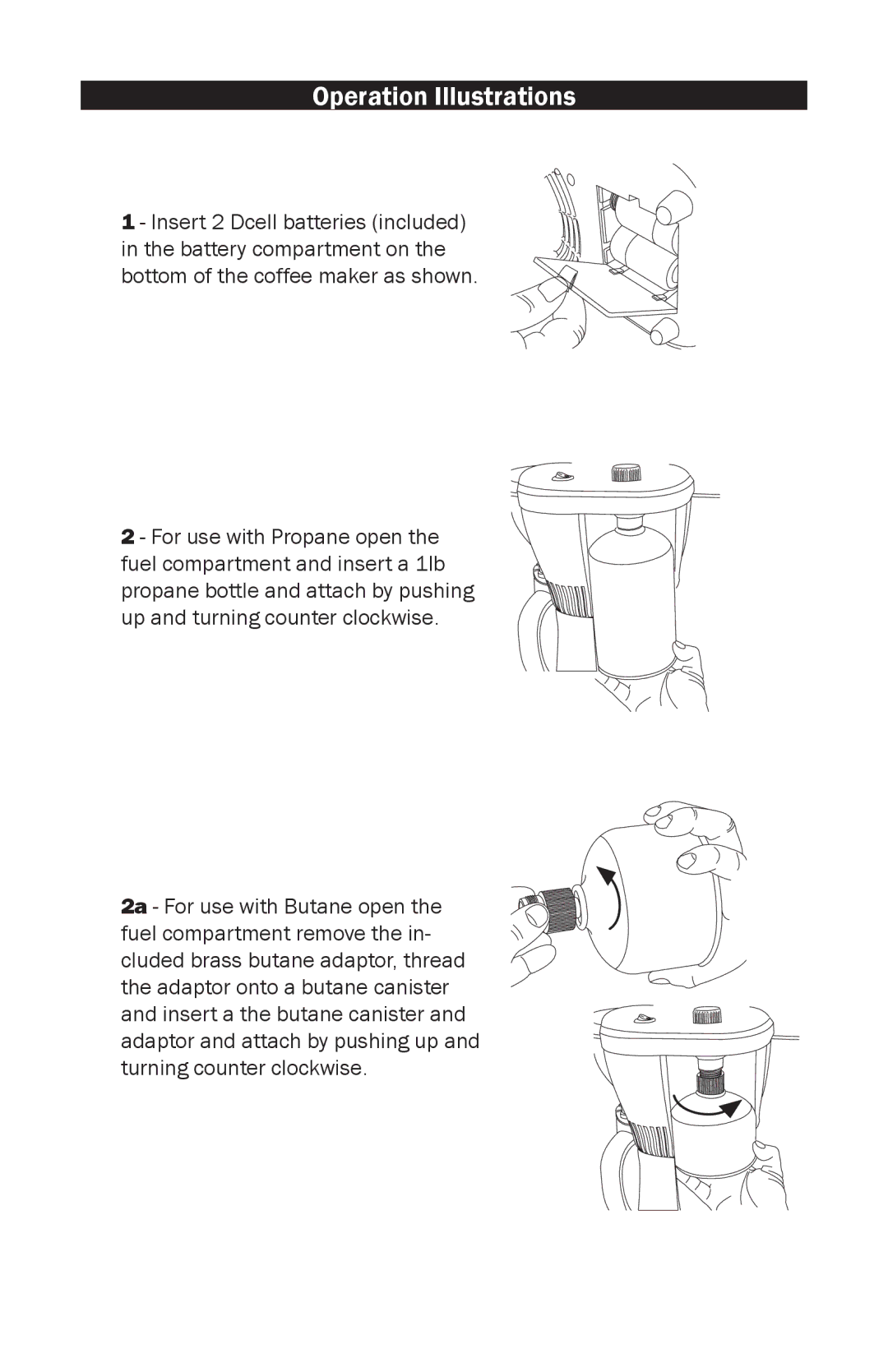 Brunton 81-100730 user manual Operation Illustrations 