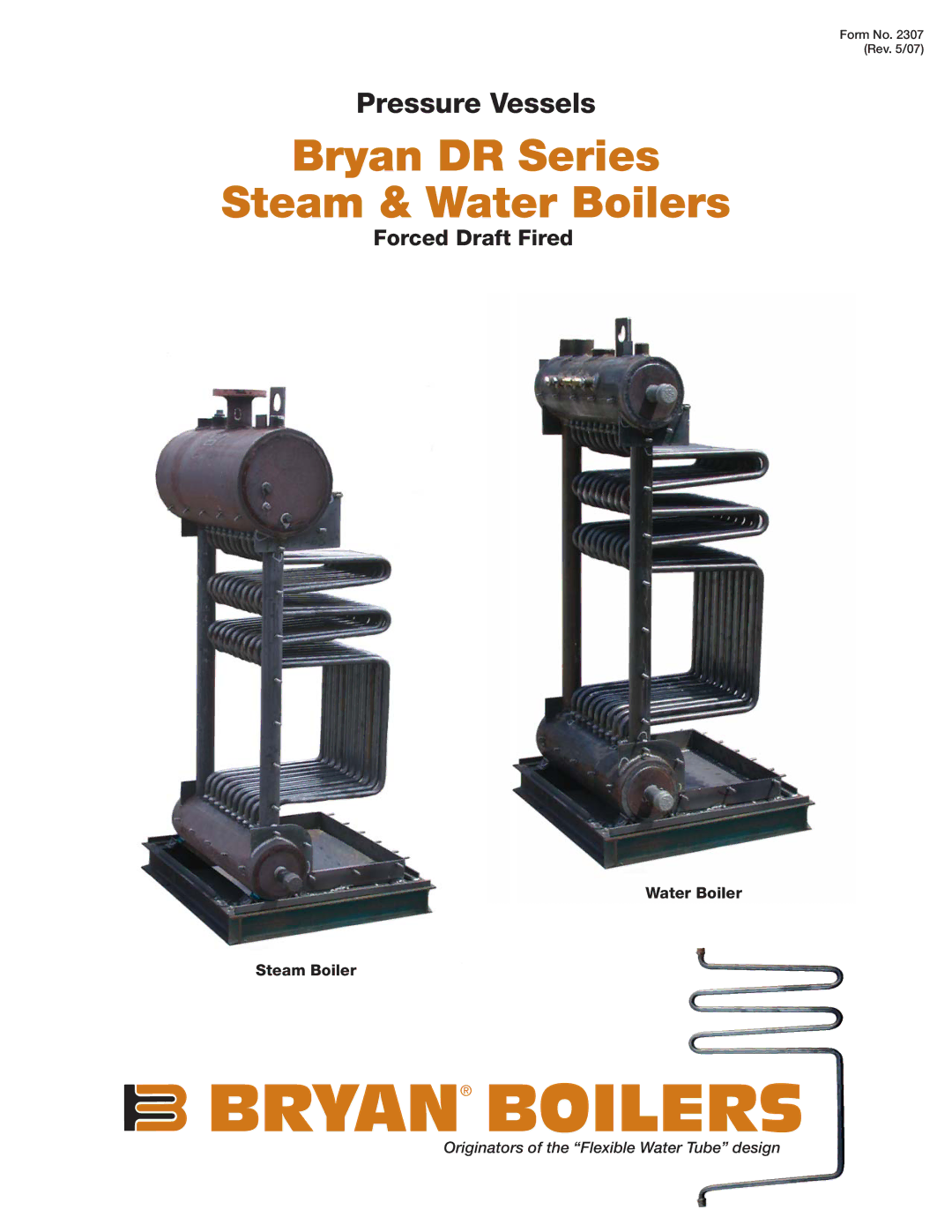 Bryan Boilers Bryan DR Series manual Bryan Boilers, Water Boiler Steam Boiler 