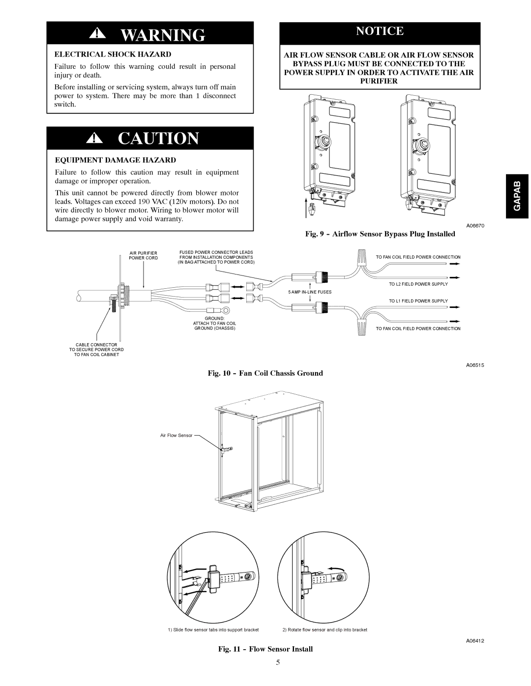 Bryant 1620 installation instructions Equipment Damage Hazard, Airflow Sensor Bypass Plug Installed 