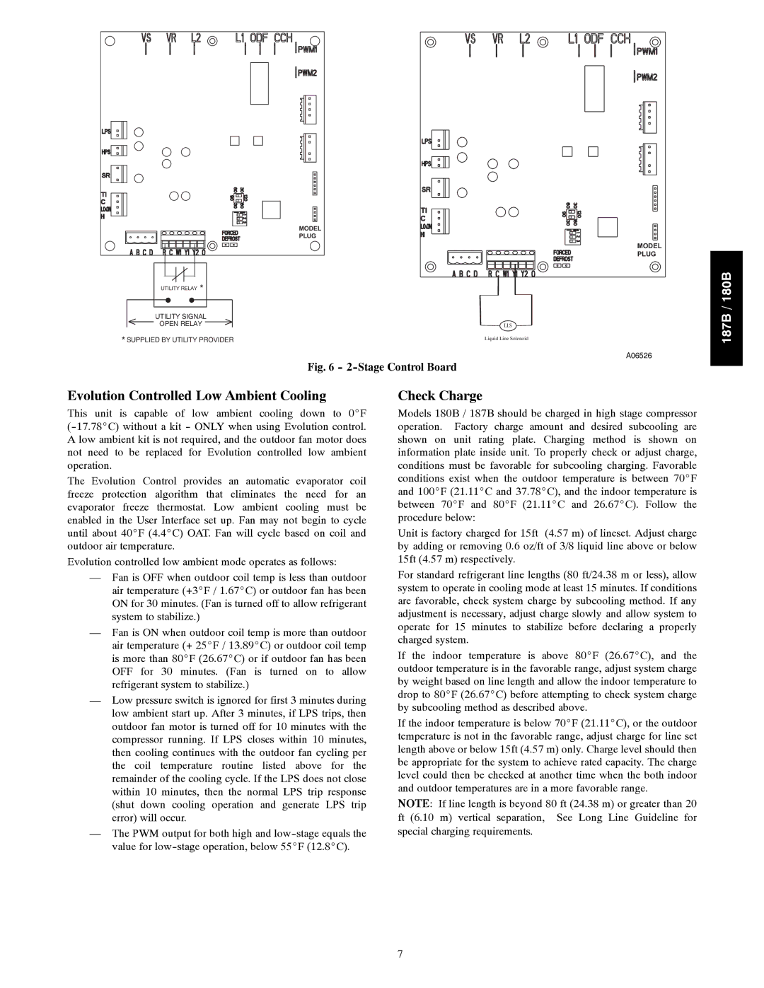 Bryant 187B installation instructions Evolution Controlled Low Ambient Cooling, Check Charge 