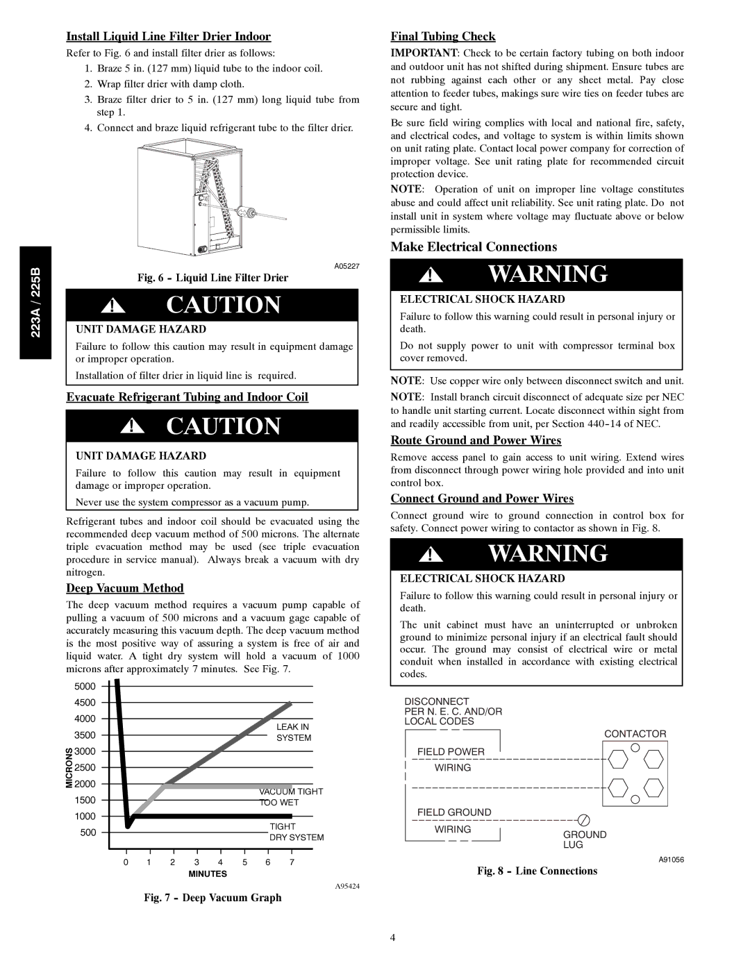 Bryant 223A installation instructions Make Electrical Connections 