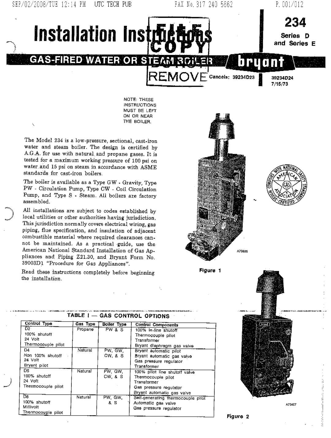 Bryant 234 manual 